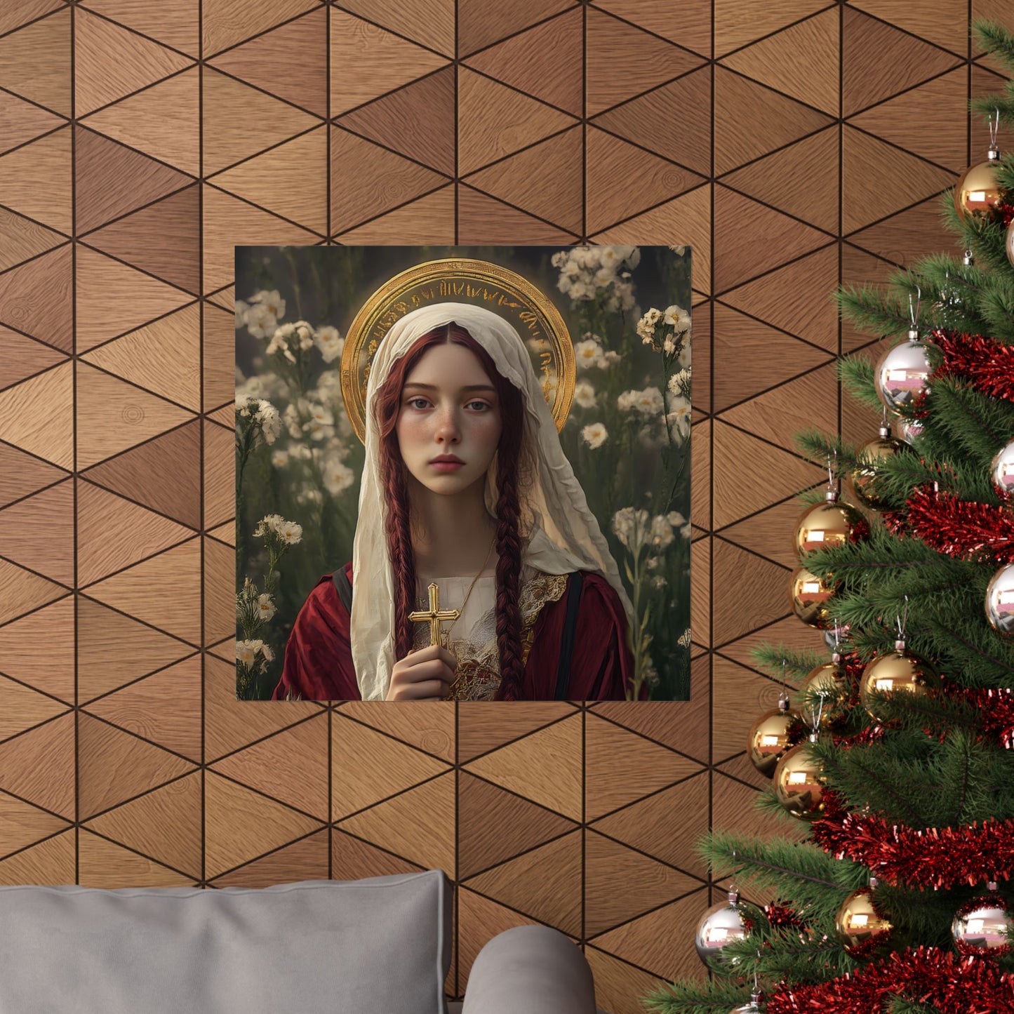 Saint Hilaria - Sanctified Souls Print - Multiple Sizes - Premium Matte Vertical Posters