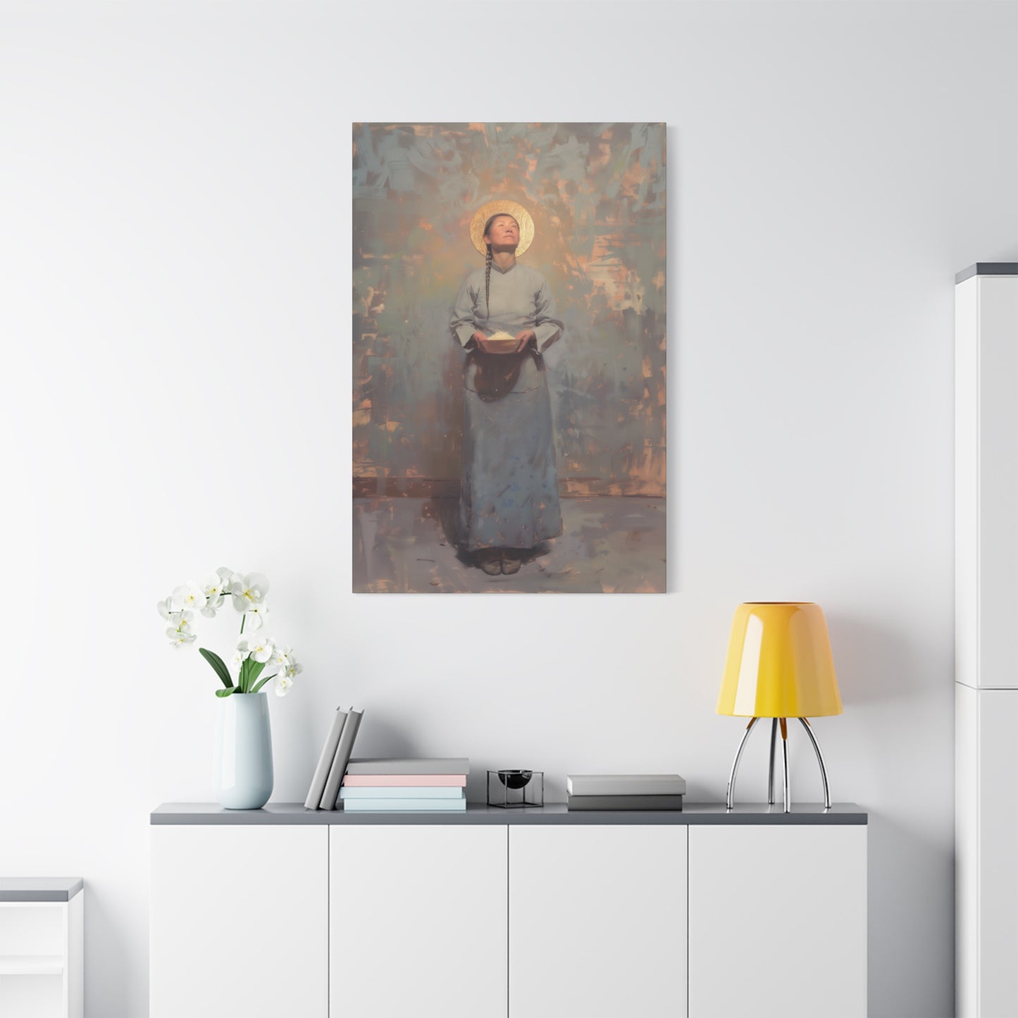 Saint Martha Wang - Chinese Martyr Saint  - Gallery Wrapped Canvas - Print - Religious Art for your Home - Catholic Art