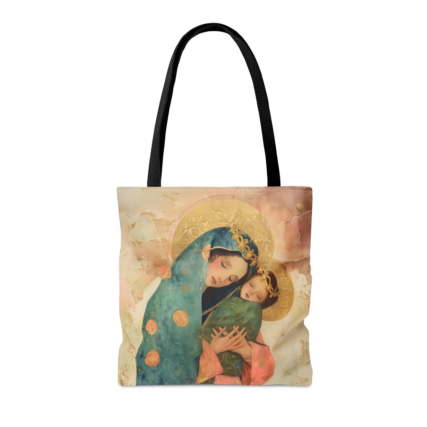 The Sweet Advocate of Souls - Mary, Help of Christians Tote Bag - Large Medium Small Faith Art Bag - Catholic Faith Purse - Double Sided