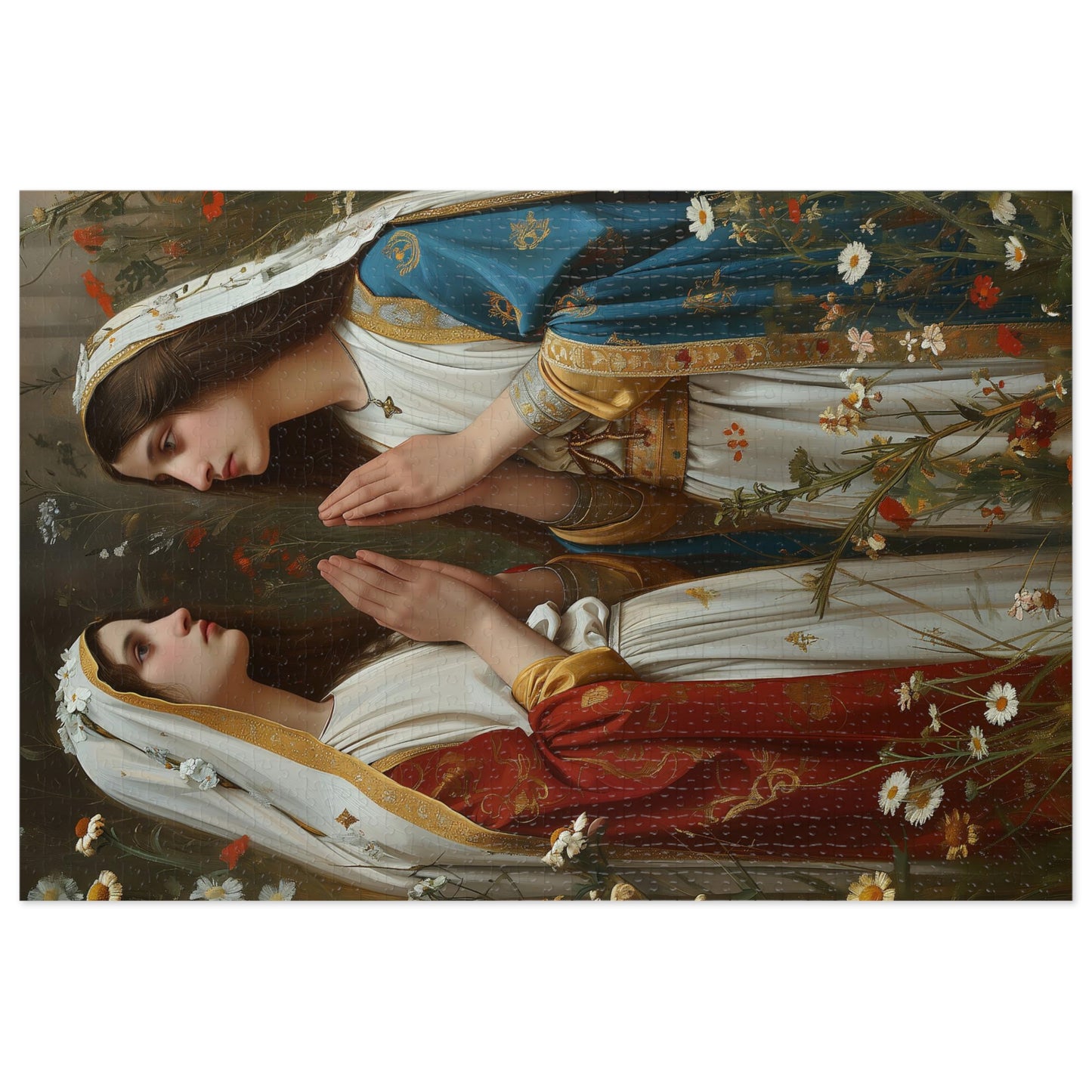 Saints Emiliana and Trasilla - Puzzle and Keepsake Tin - Religious Jigsaw Puzzle (30, 110, 252, 500,1000-Piece) - Religious Puzzle