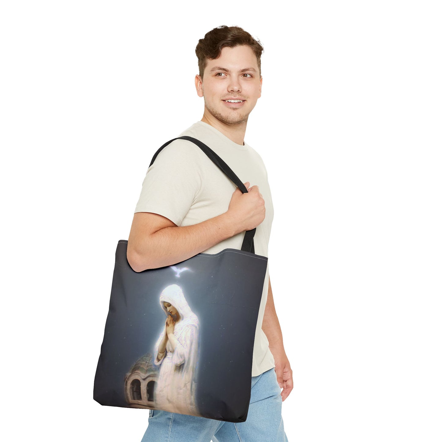 Our Lady of Zeitoun - Mother Mary Print - Marian Art  - Tote Bag - Large Medium Small Faith Art Bag - Tote Purse