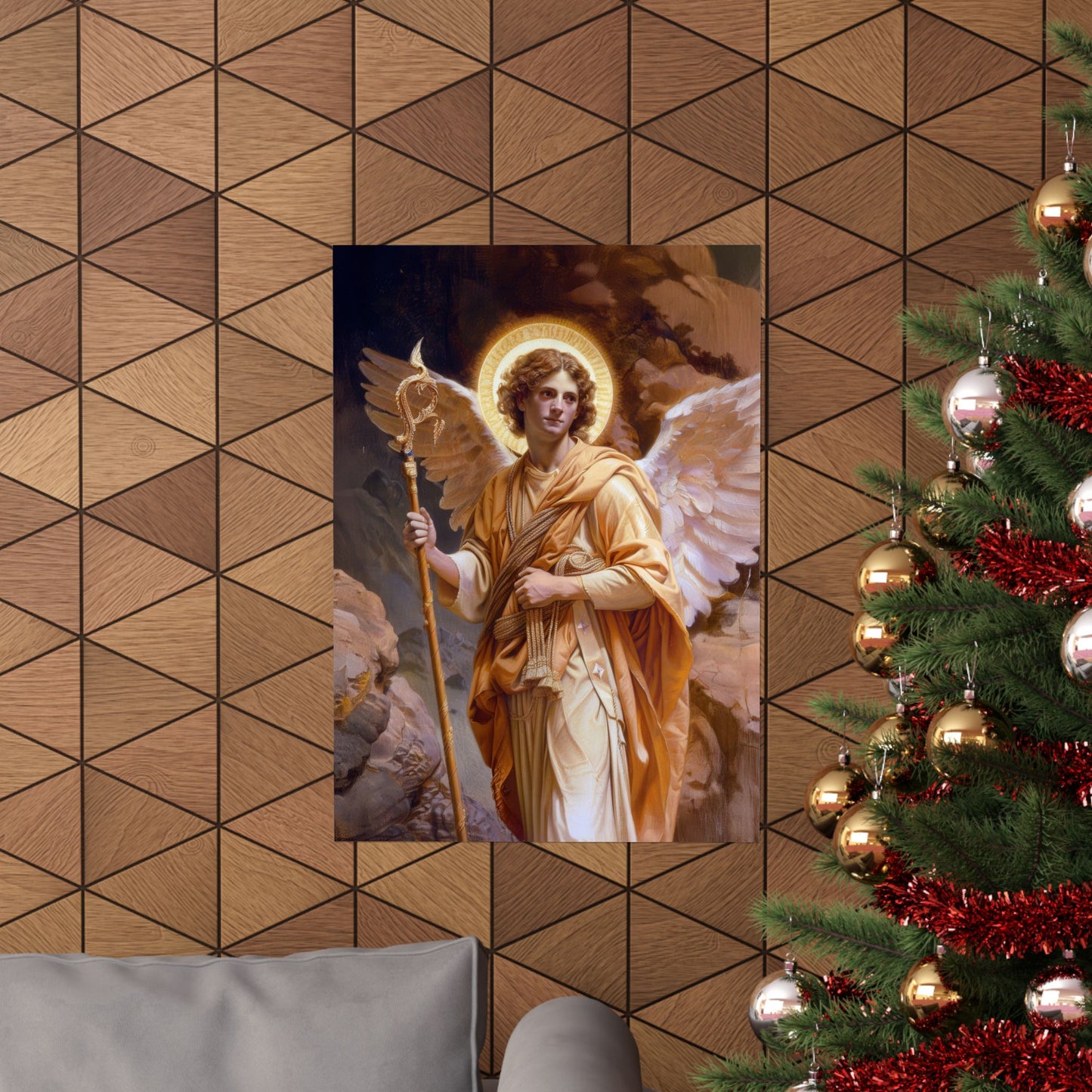 Saint Raphael the Archangel - Sanctified Souls Print - Multiple Sizes - Premium Matte Vertical Posters