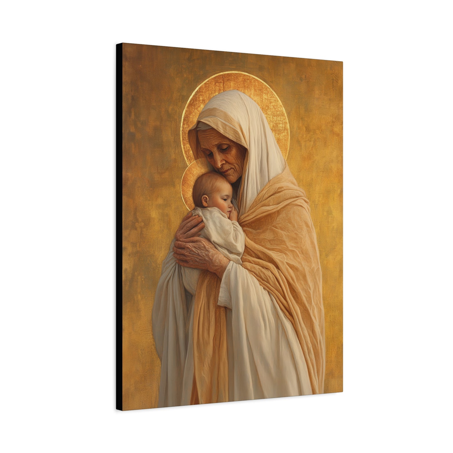 Saint Anna the Prophetess - Museum Wrapped Canvas - Print - Religious Art for your Home - Christian print - Prayer Room Art - Catholic