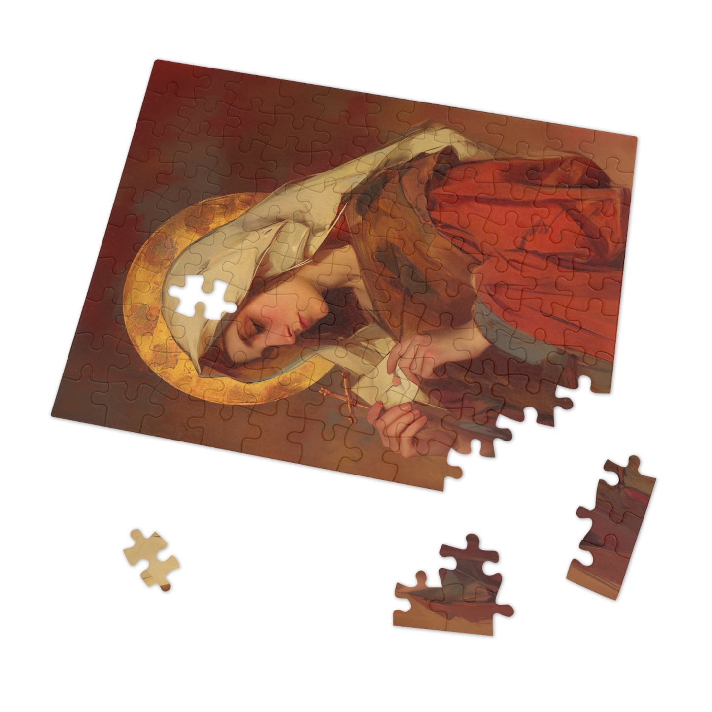 Saint Phoebe  - Puzzle and Keepsake Tin - Religious (30, 110, 252, 500,1000) - Religious Puzzle - Gifts for Catholic Families