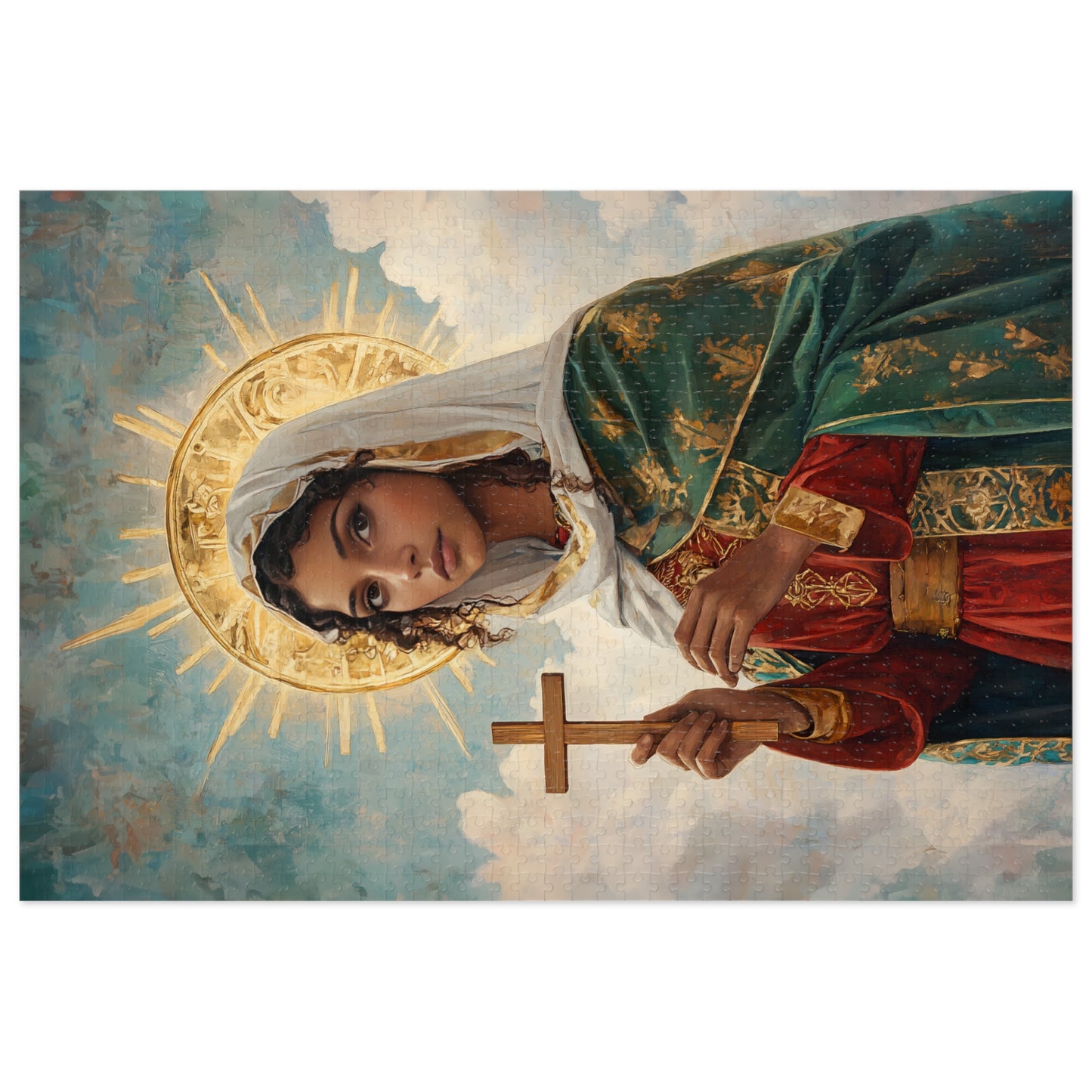 Saint Claudia - Puzzle and Keepsake Tin - Religious (30, 110, 252, 500,1000) - Religious Puzzle - Gifts for Catholic Families - Saints