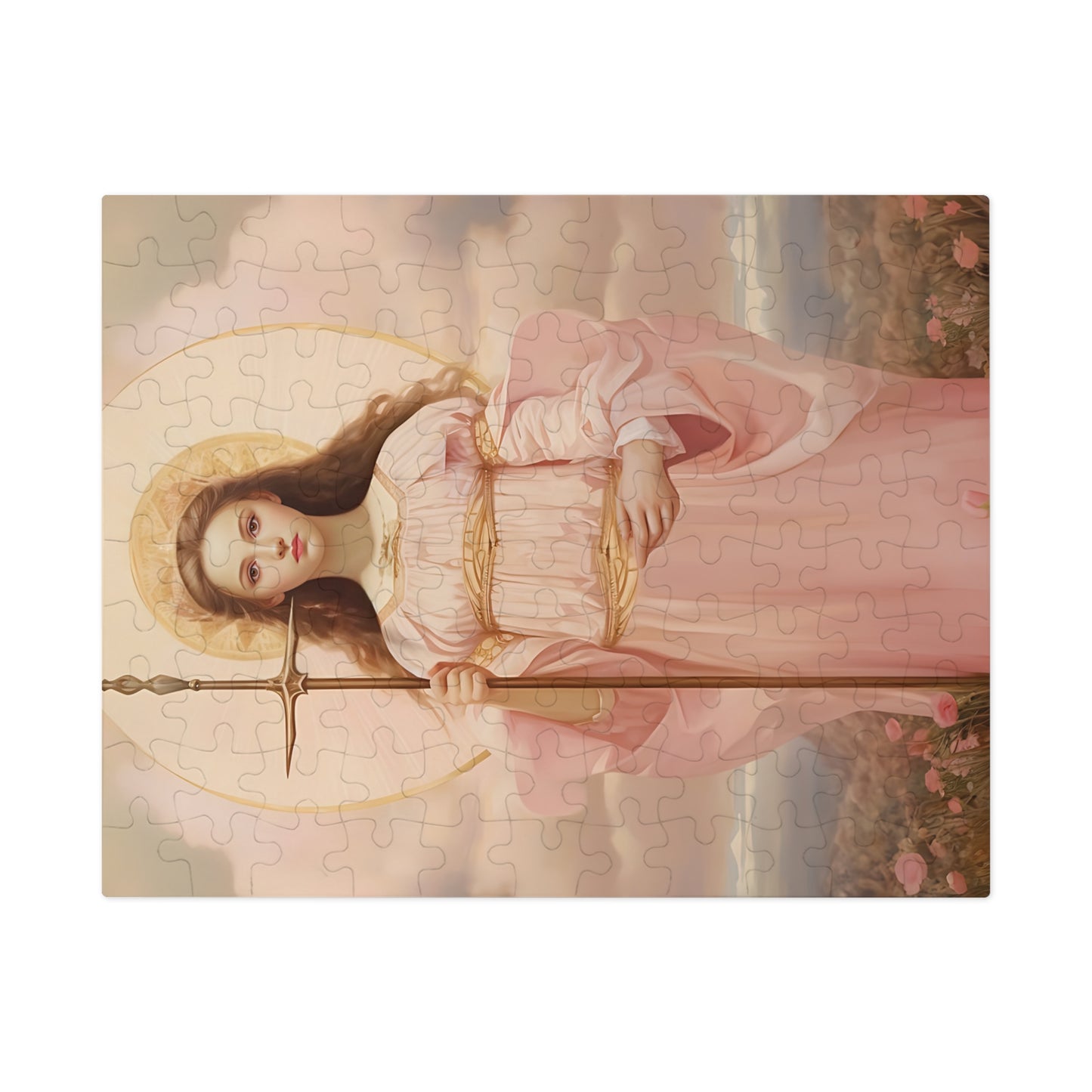 Saint Philomena - Puzzle and Keepsake Tin - Religious Jigsaw Puzzle (30, 110, 252, 500,1000-Piece) - Religious Puzzle