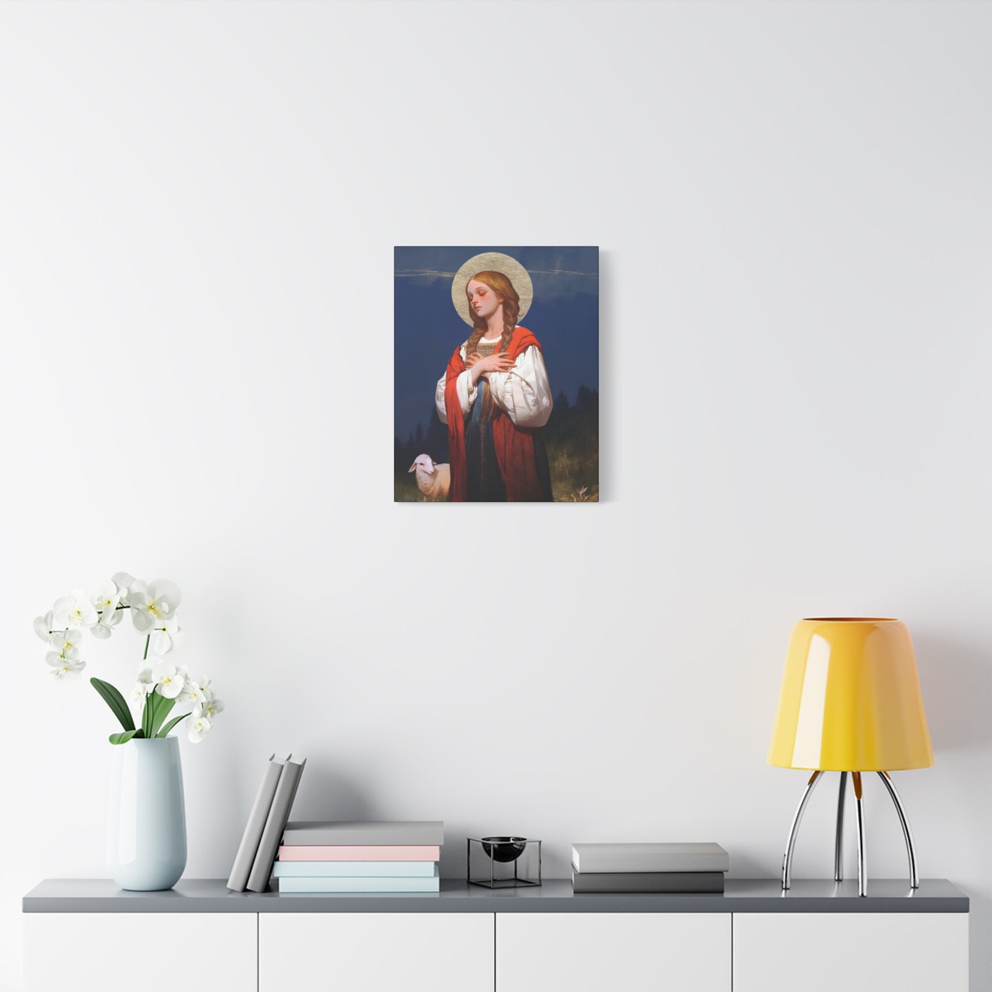 Saint Genevieve - Gallery Wrapped Canvas - Print - Religious Art for your Home - Catholic Art