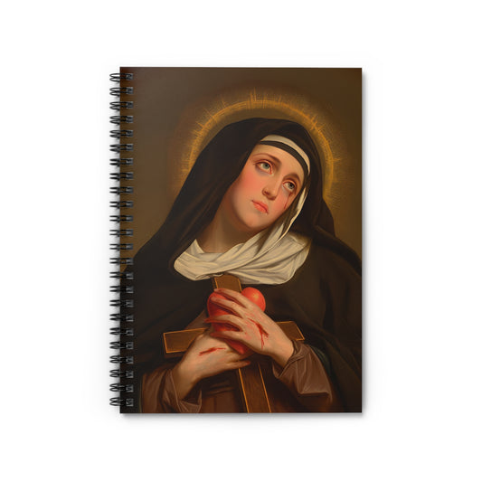 Saint Veronica Giuliani  Sanctified Souls Art - Religious - Spiral Notebook - Ruled Line - Religious art - Saint Artwork