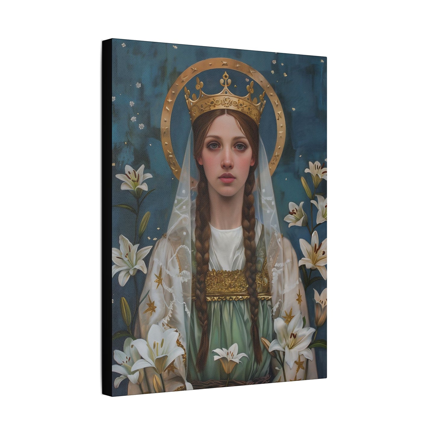 Saint Isabel of France - Museum Wrapped Canvas - Sanctified Souls Print - Religious Art - Catholic Saint