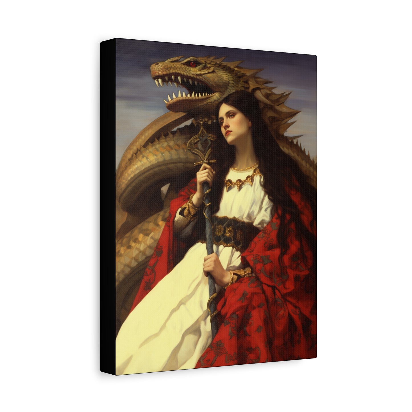 Saint Martha of Bethany Canvas Print - Multiple Sizes - Catholic Home art - Museum Wrapped Canvas - Sanctified Souls Print