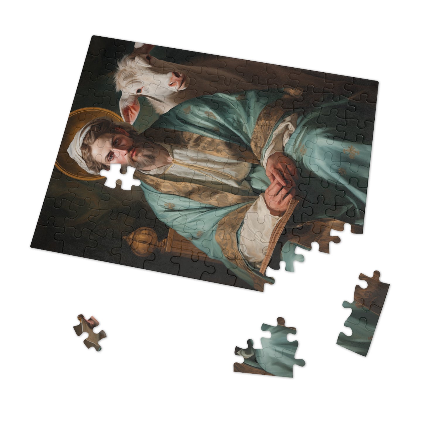 Saint Luke the Evangelist - Puzzle and Keepsake Tin - Jigsaw Puzzle (30, 110, 252, 500,1000-Piece) - Religious Puzzle