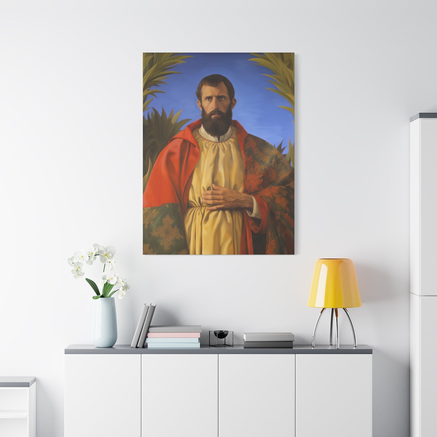 Saint Thomas the Apostle - Museum Wrapped Canvas - Sanctified Souls Print - Religious Art for your Home