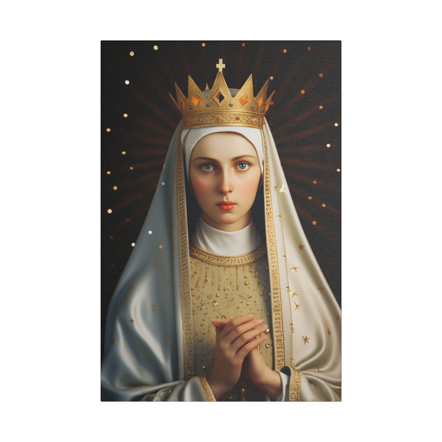 Saint Kinga of Poland Canvas Print - Multiple Sizes - Catholic Home art - Museum Wrapped Canvas - Sanctified Souls Print