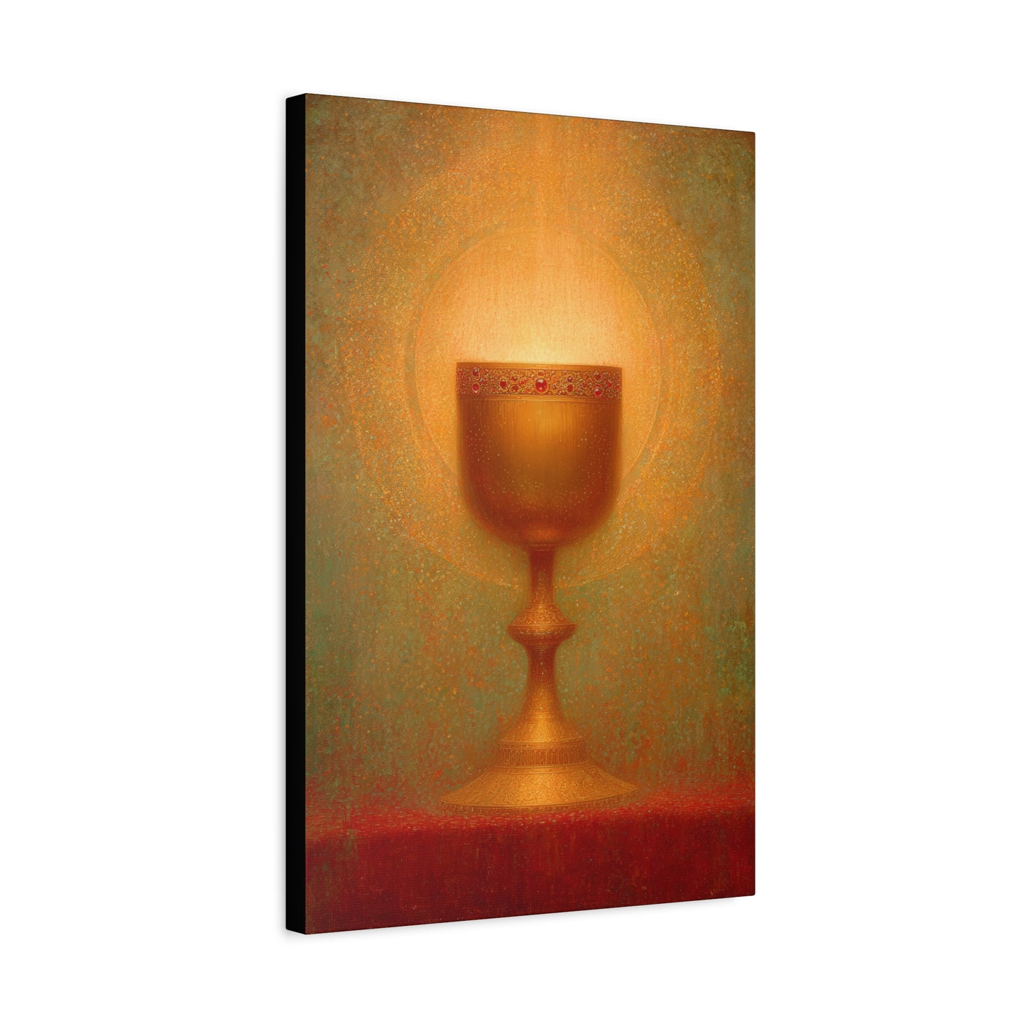 Chalice of the Lamb, Light of the World - The Holy Grail - Gallery Wrapped Canvas - Print - Religious Art for your Home - Catholic Art