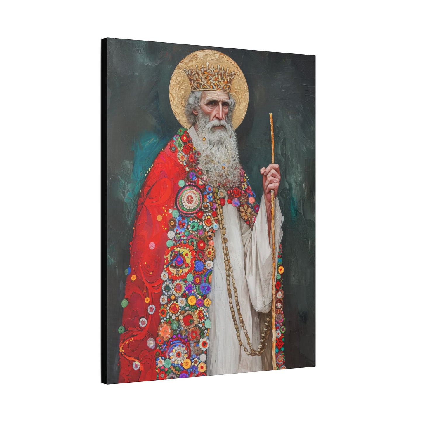 Saint Richard the Pilgrim / Richard of Wessex - Museum Wrapped Canvas - Sanctified Souls Print - Religious Art for your Home