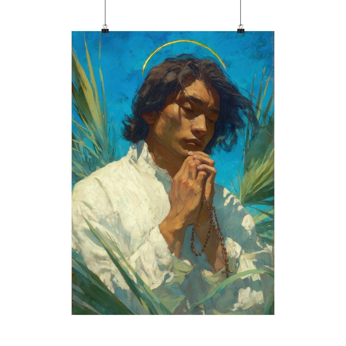 Saint Lorenzo Ruiz -  Catholic Art - Multiple Sizes - Premium Posters - Catholic Art - Christian Home - Catholic Saint Art