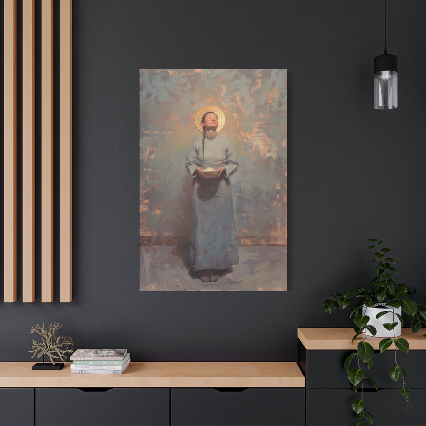 Saint Martha Wang - Chinese Martyr Saint  - Gallery Wrapped Canvas - Print - Religious Art for your Home - Catholic Art