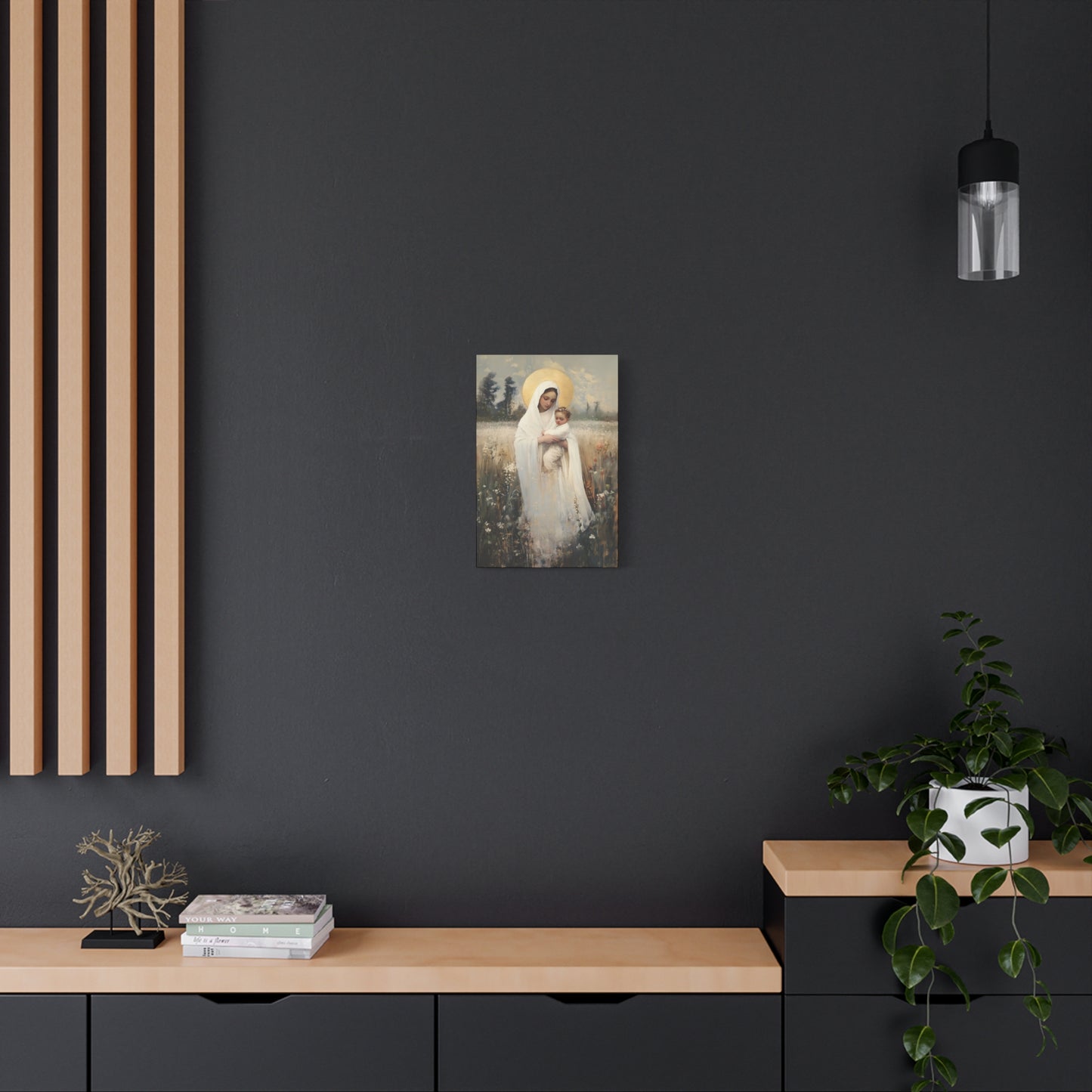 Our Lady of the Prairie - Multiple Sizes - Catholic Home art - Museum Wrapped Canvas - Sanctified Souls Print