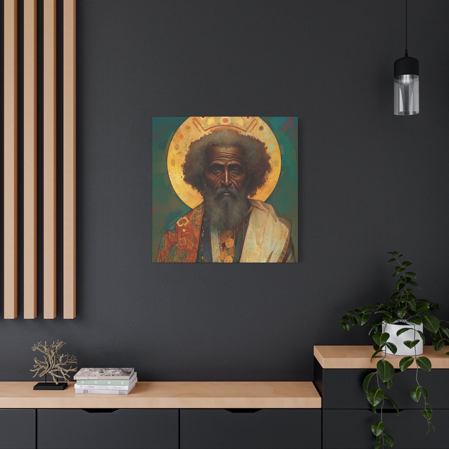 Saint Moses - Museum Wrapped Canvas - Sanctified Souls Print - Religious Art for your Home