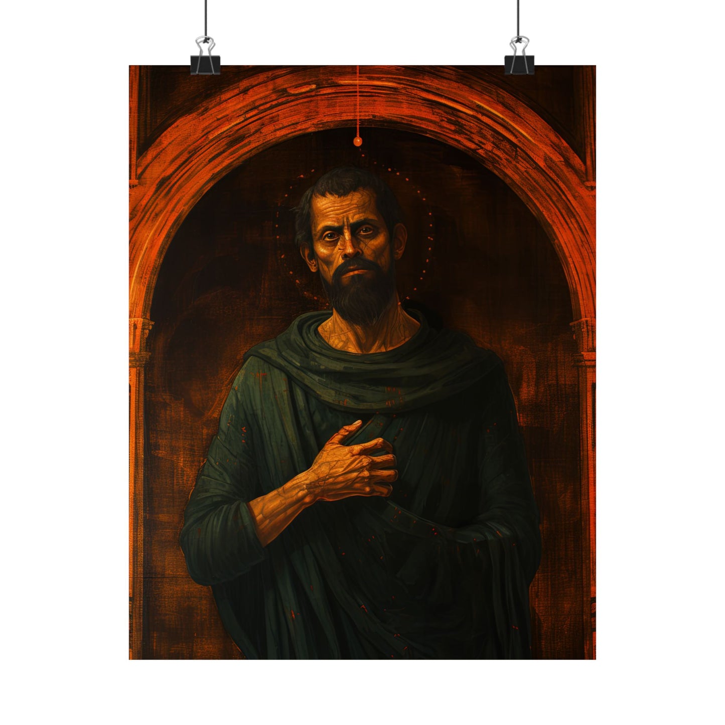 Saint Bartholomew the Apostle - Sanctified Souls Print - Multiple Sizes - Premium Matte Vertical Posters