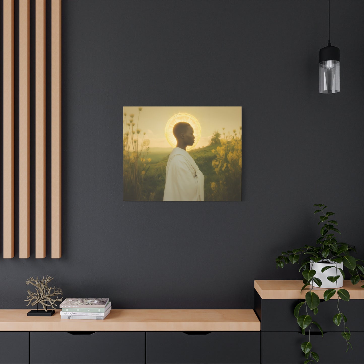 Saint Charles Lwanga -  Museum Wrapped Canvas - Sanctified Souls Print - Religious Art for your Home - Catholic Patron Saint Art