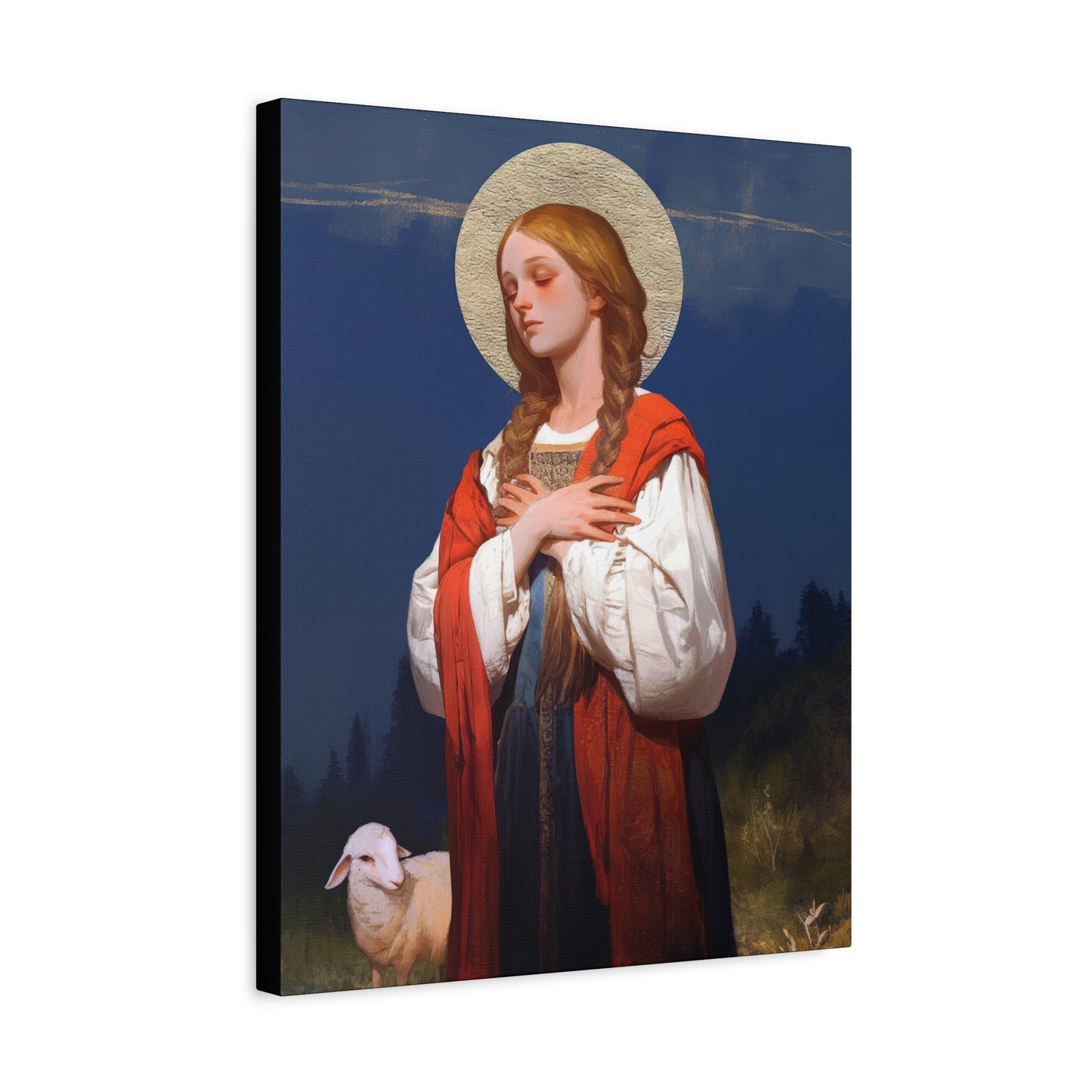 Saint Genevieve - Gallery Wrapped Canvas - Print - Religious Art for your Home - Catholic Art