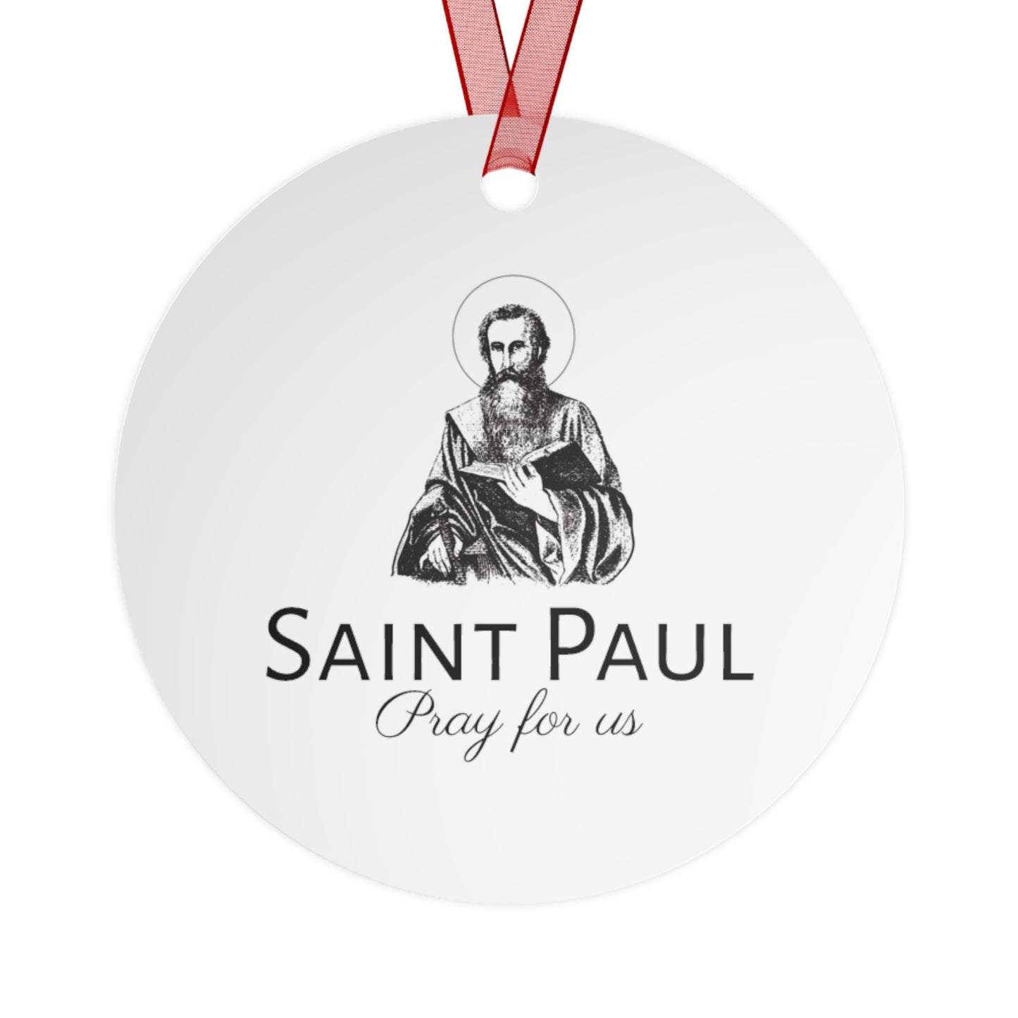 Saint Paul the Apostle Ornament - Religious Holiday Christmas Ornament and Keepsake - Double sided