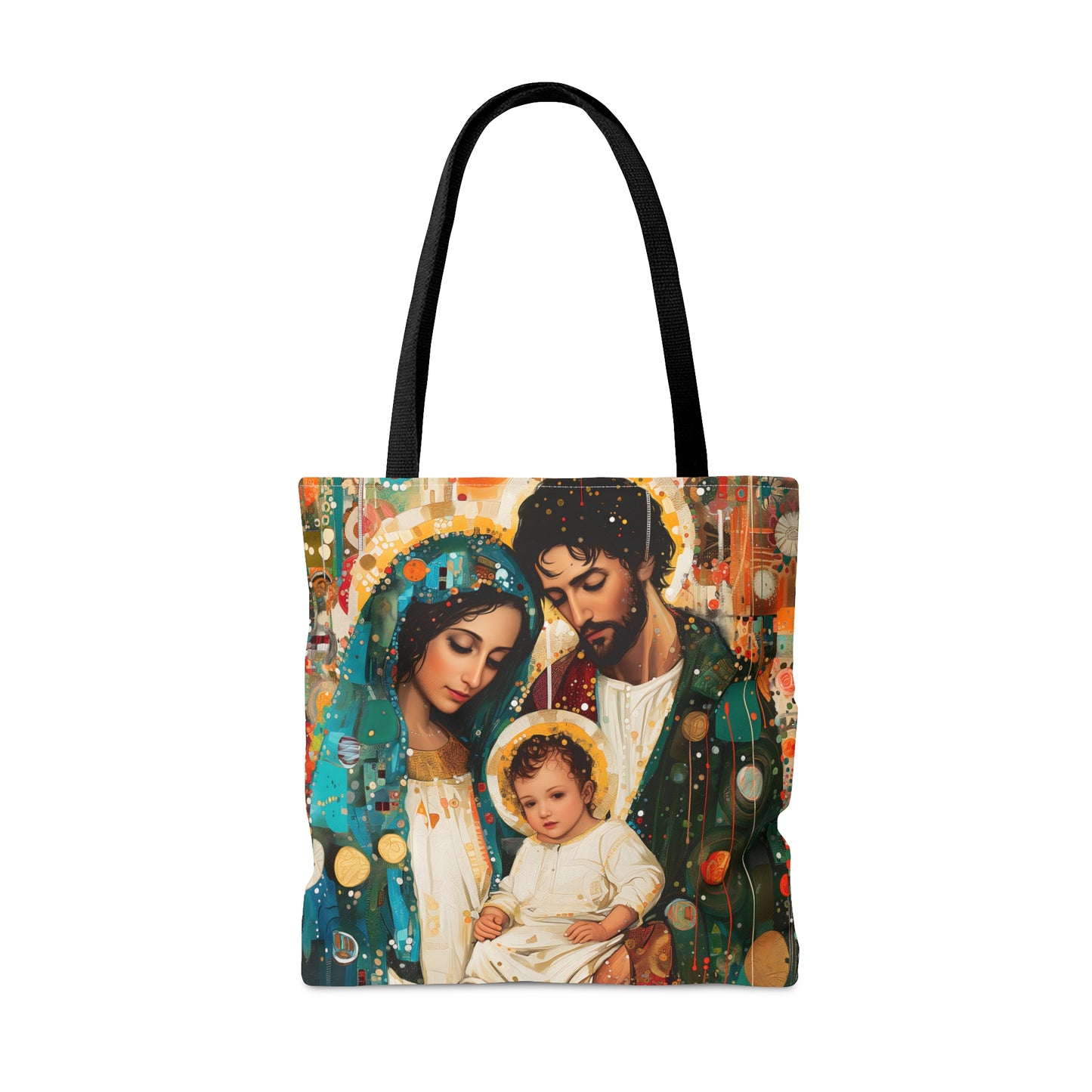 Eternal Light - The Holy Family Tote Bag - Purse - Three sizes - Large Medium Small Faith Art Bag - Catholic purse - Double Sided