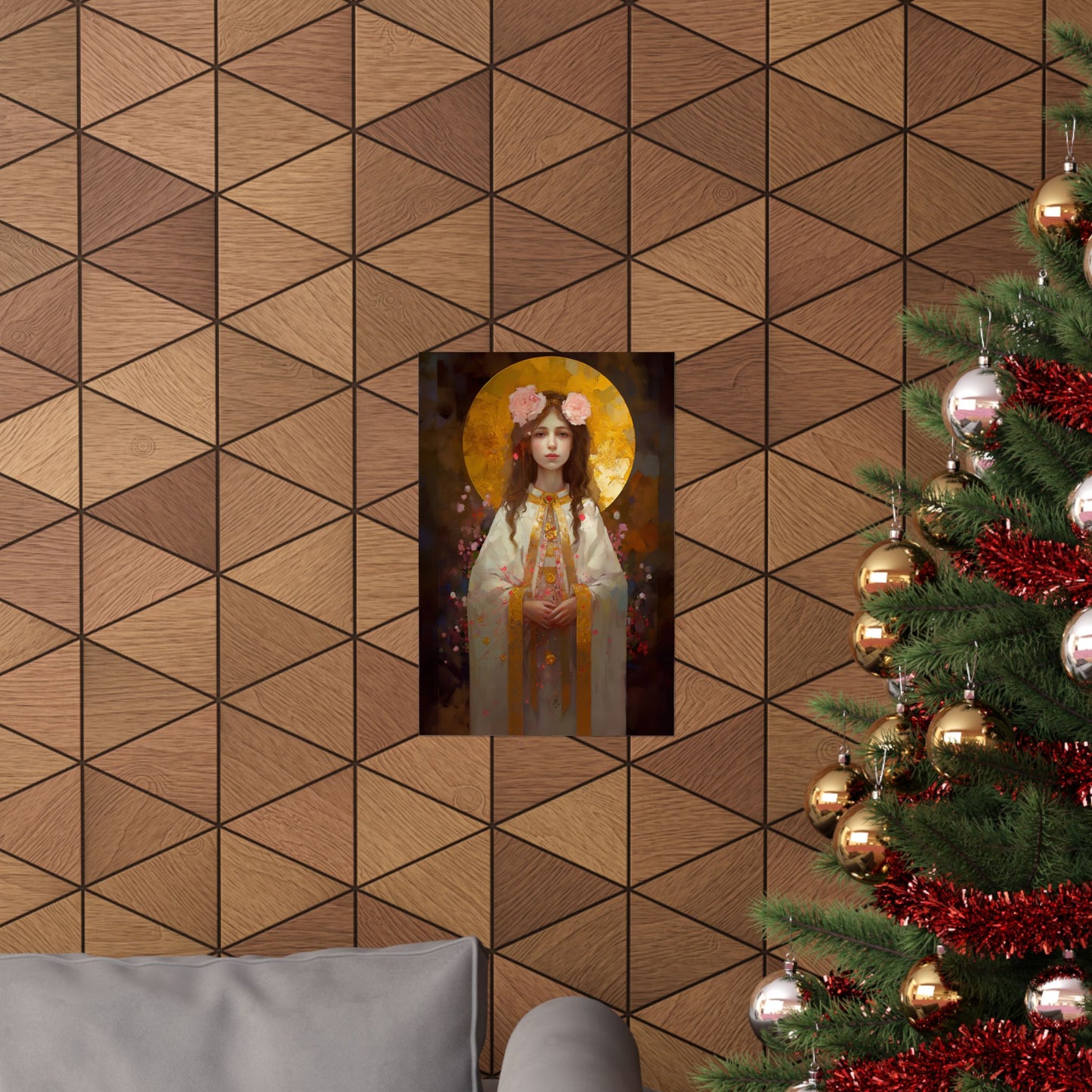 Saint Philomena Print - Sanctified Souls Print - Multiple Sizes - Premium Matte Vertical Posters