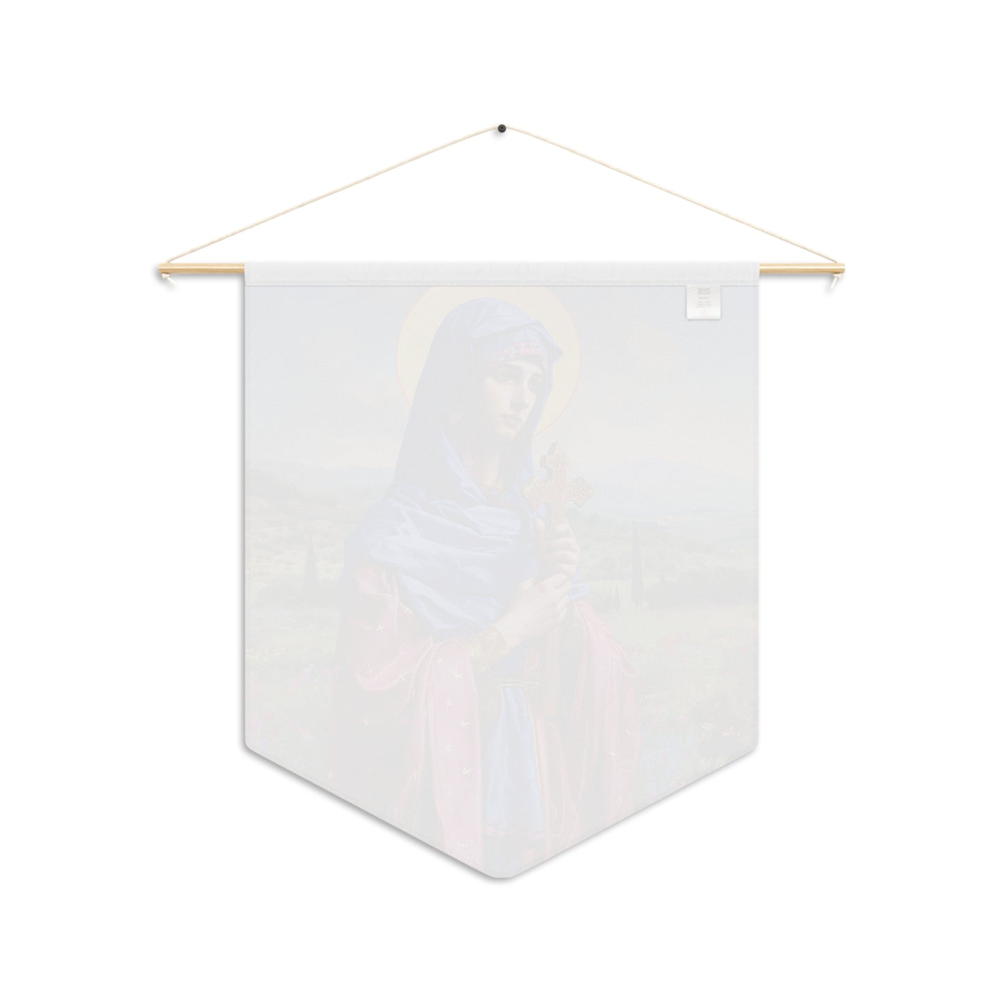 Saint Anysia of Salonika Pennant / Banner / Wall Hanging - Prayer room art - Catholic Home Art - Large Saint Art for your home - 18" x 21"