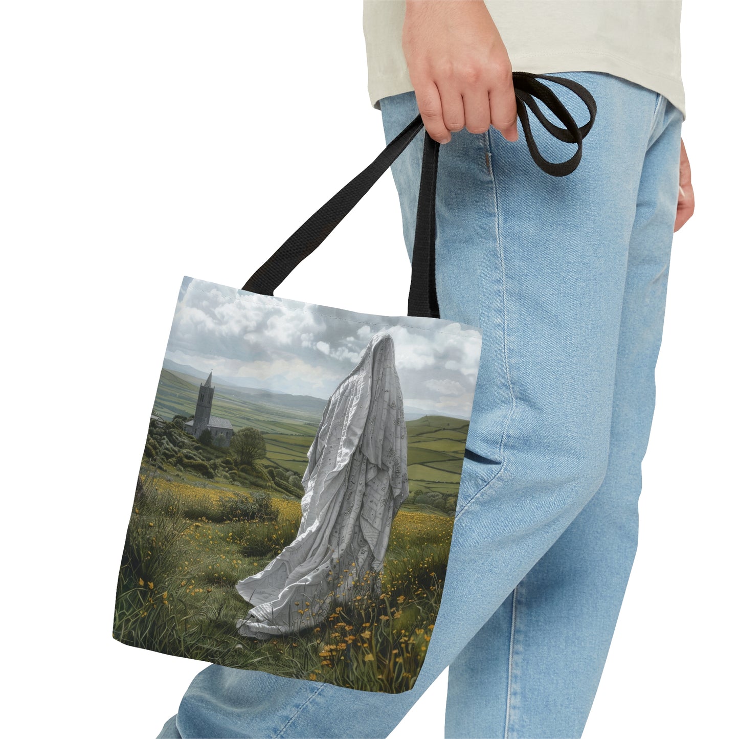 Saint Ælfthryth of Crowland / Saint Alfreda Tote Bag - Large Medium Small Faith Art Bag - Catholic Faith Purse - Religious Carry All