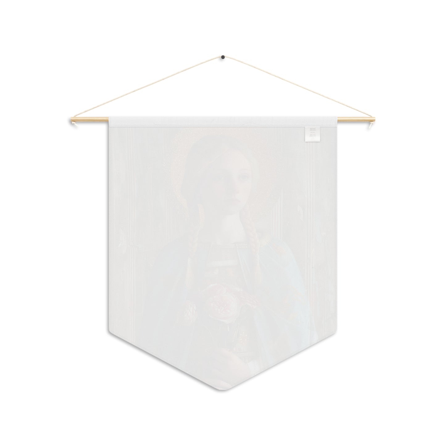 Saint Fina / Seraphina Wall Banner / Wall Hanging - Prayer room art - Catholic Home Art - Large Saint Art - 18" x 21"