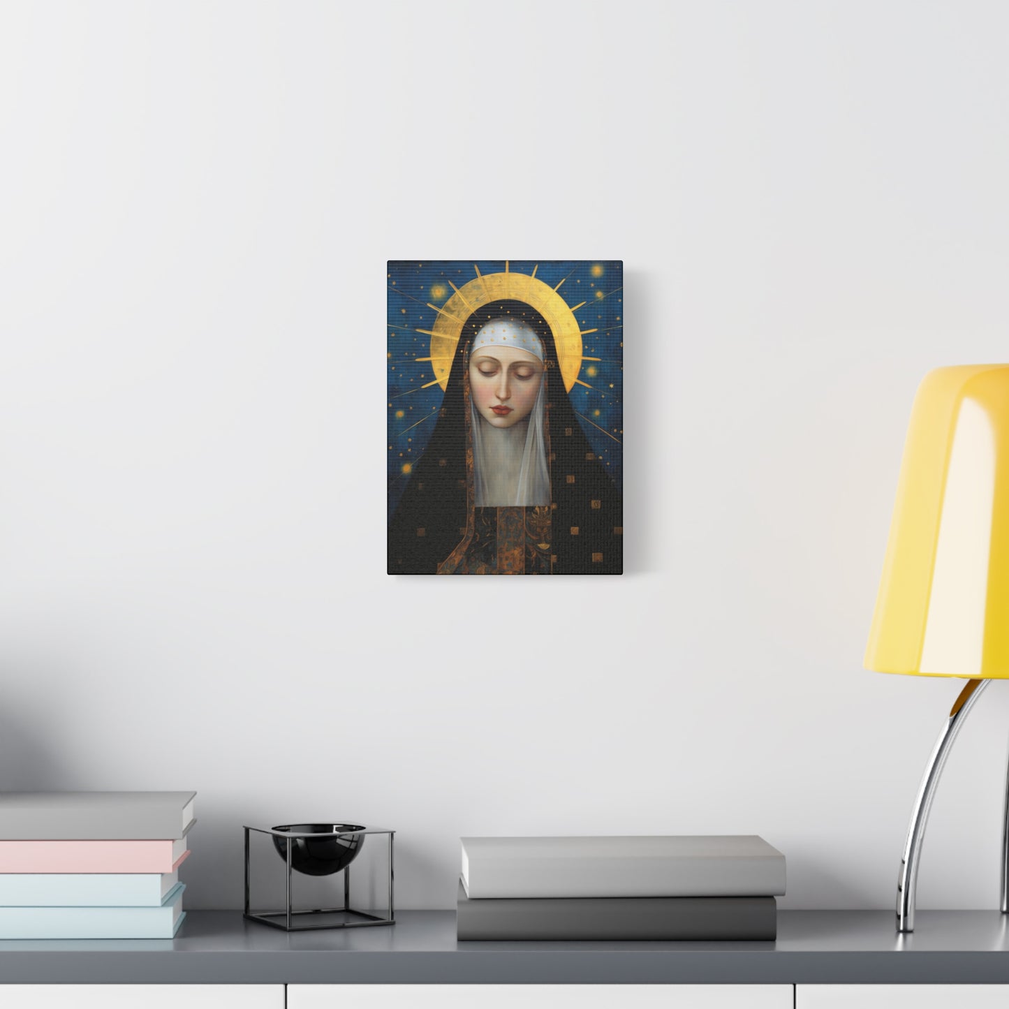 Saint Brigid of Sweden Canvas Print - Multiple Sizes - Catholic Home art - Museum Wrapped Canvas - Sanctified Souls Print