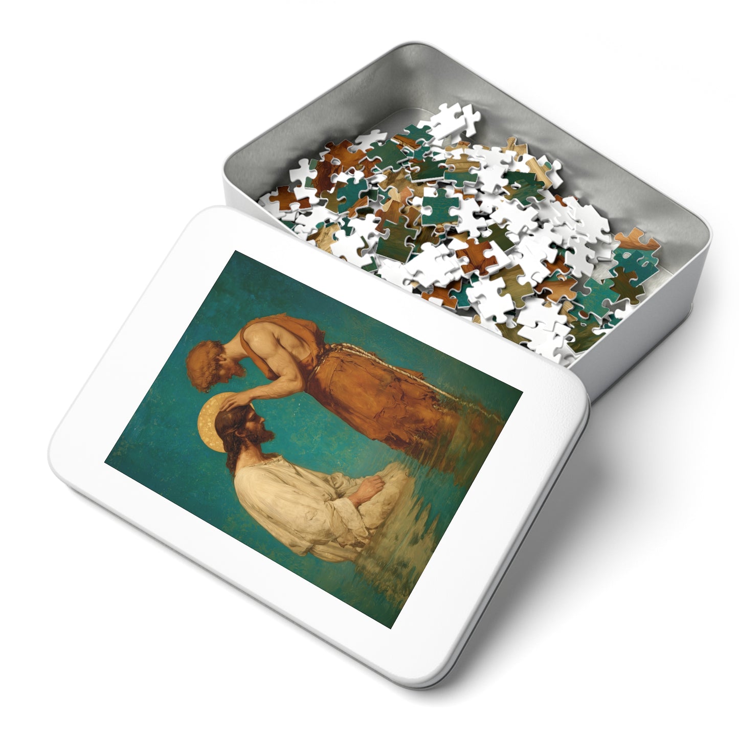 Saint John the Baptist, The Prophet and the Promise - Puzzle & Keepsake Tin - Religious Jigsaw Puzzle (30, 110, 252, 500,1000-Piece)