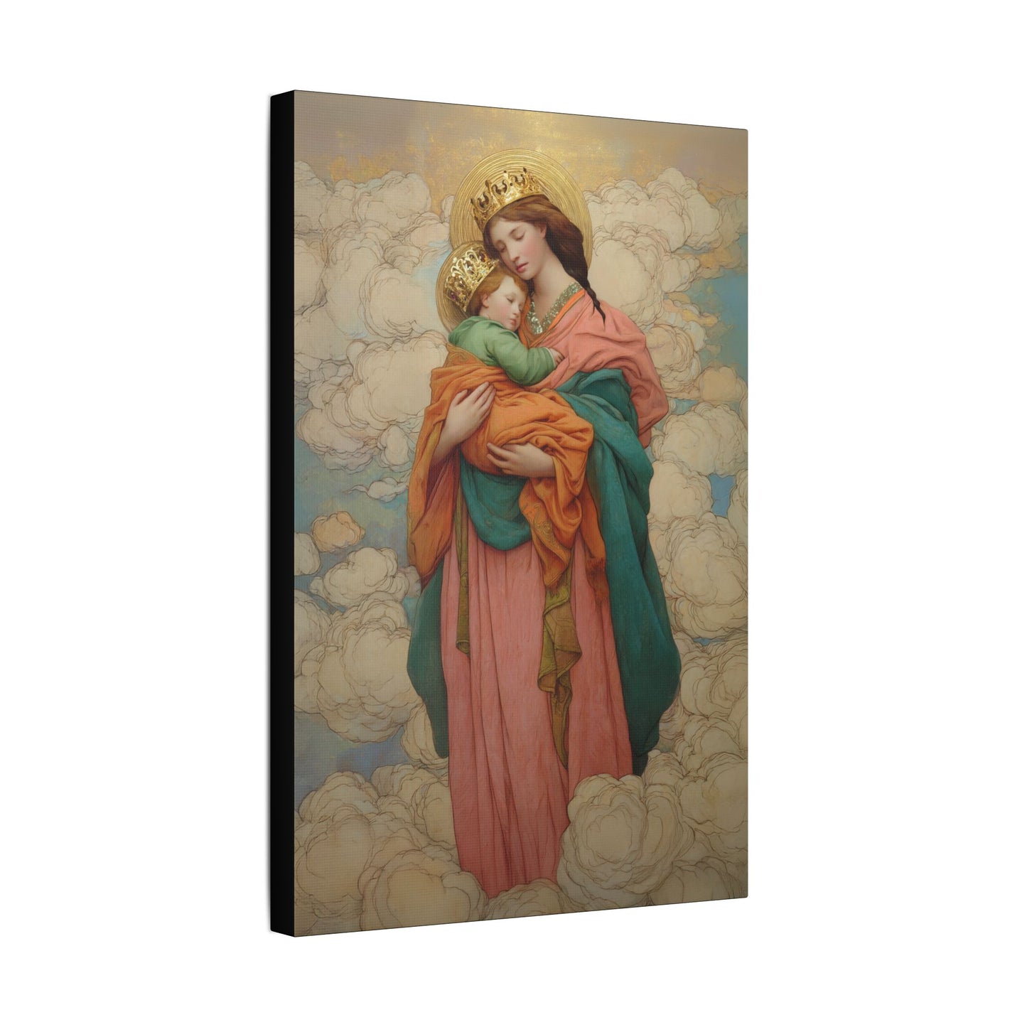 Our Lady of Perpetual Help -  Museum Wrapped Canvas Print - Multiple Sizes - Catholic Home art Matte Canvas