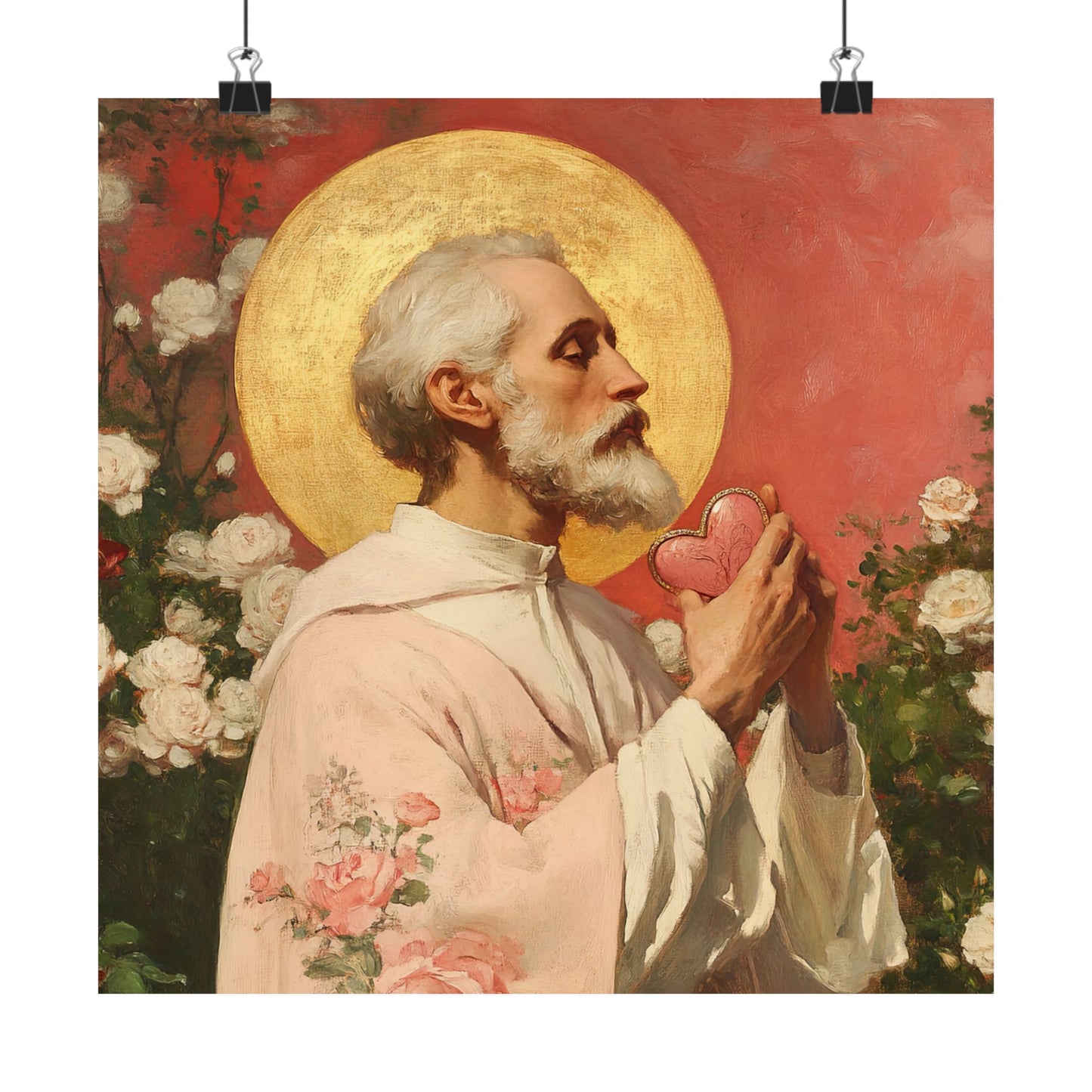 Saint Valentine -  Catholic Art - Multiple Sizes - Premium Posters - Catholic Art - Christian Home - Catholic Saint Art