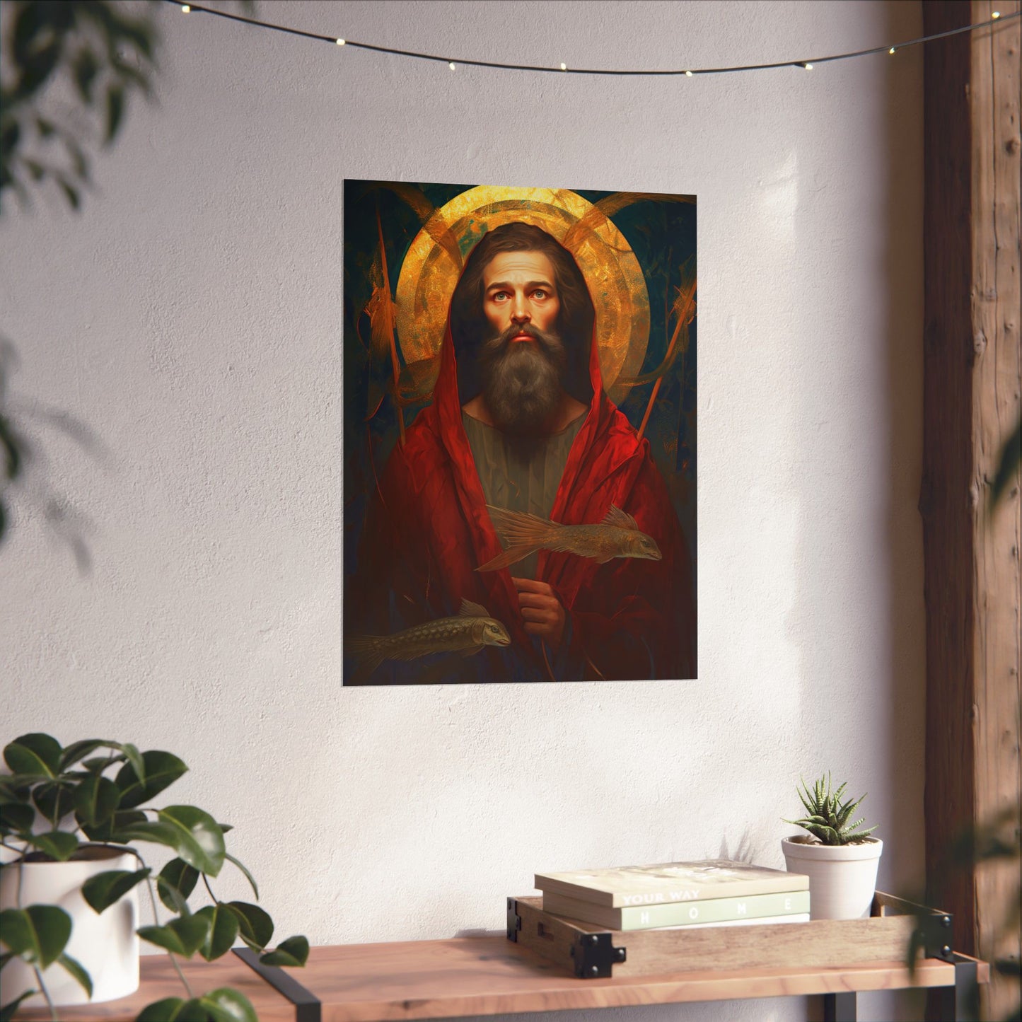 Saint Andrew the Apostle Print - Sanctified Souls Print - Multiple Sizes - Premium Matte Vertical Posters