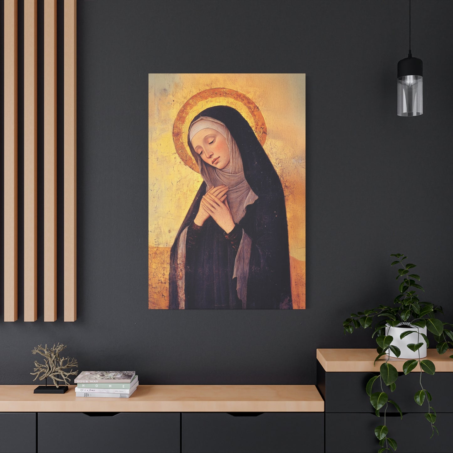 Saint Syncletica of Alexandria - Desert Mother - Gallery Wrapped Canvas - Print - Religious Art for your Home - Catholic