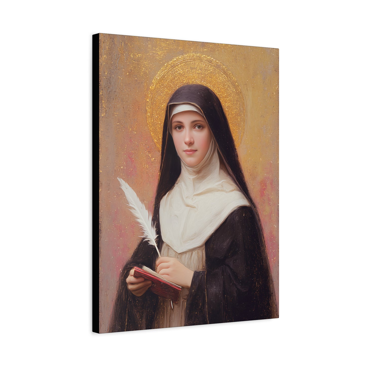 Saint Mechtildis / Mechtide of Hefta / Mechthild of Hackeborn - Gallery Wrapped Canvas - Print - Religious Art for your Home - Catholic Art