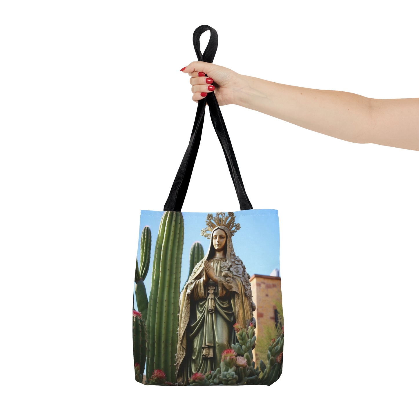 Our Lady of Guadalupe Tote Bag - Catholic faith inspired carry-all purse - day to day bag