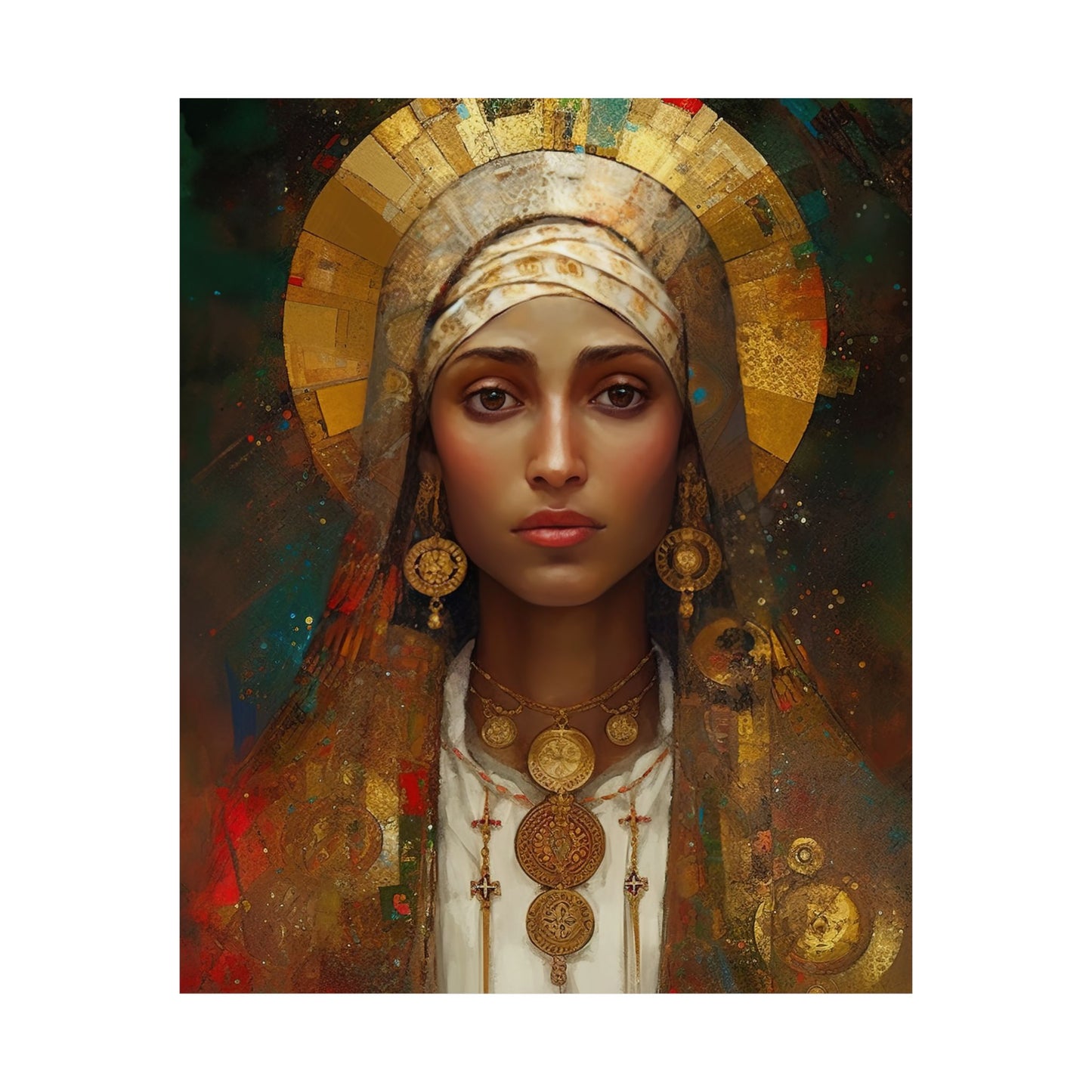 Saint Julia of Carthage - Sanctified Souls Print - Multiple Sizes - Premium Matte Vertical Posters