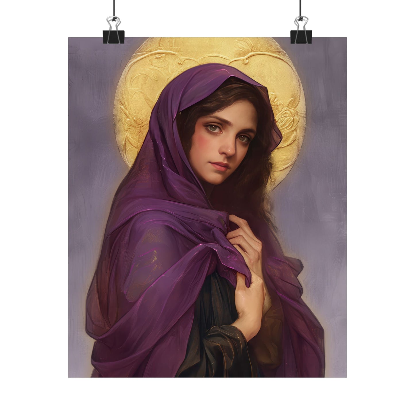 Saint Lydia Purpuraria / Lydia of Thyatira - Sanctified Souls Print - Multiple Sizes - Premium Posters - Catholic Art - Christian painting