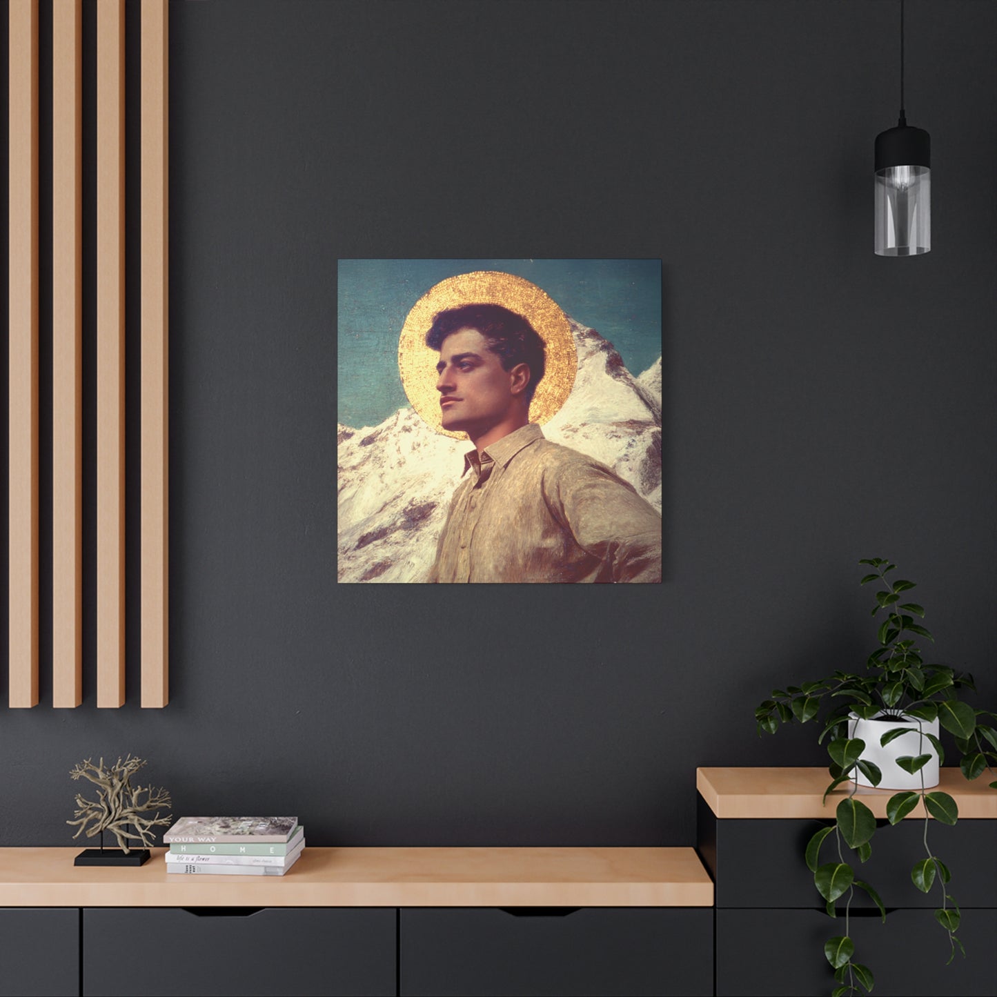 Saint Pier Giorgio Frassati -  Museum Wrapped Canvas - Sanctified Souls Print - Religious Art for your Home - Catholic Patron Saint Art