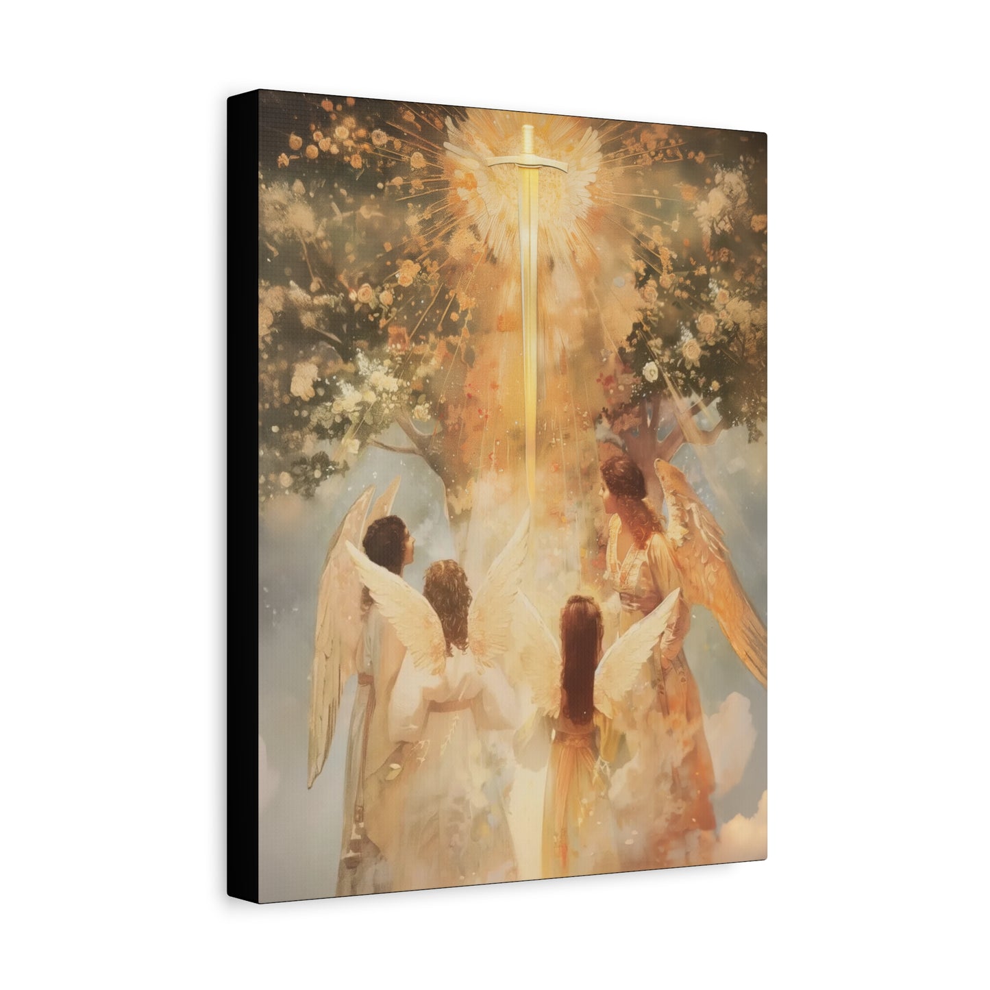 The Watchers of the First Dawn - Guardians of Eden - Gallery Wrapped Canvas - Print - Religious Art for your Home - Catholic Art