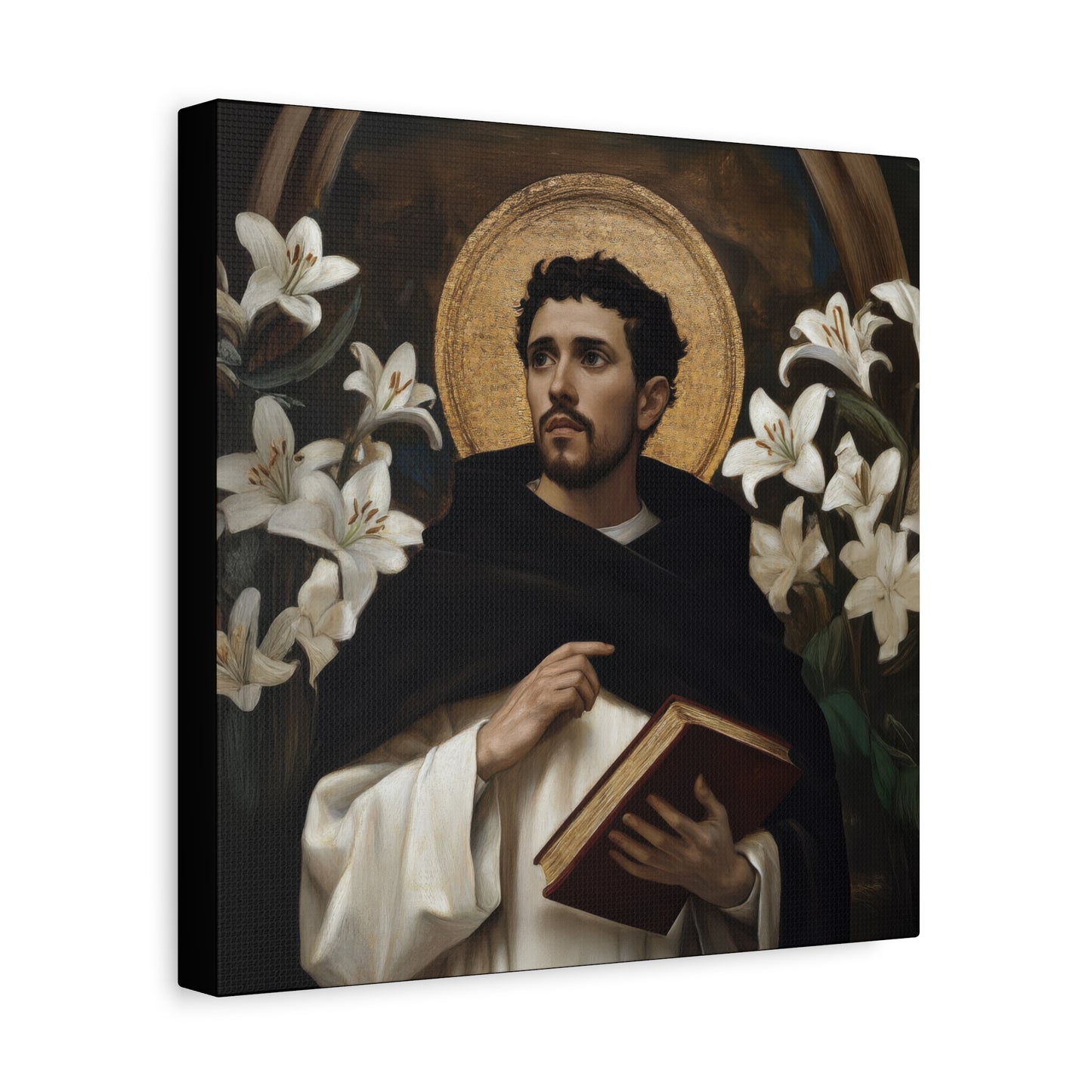 Saint Dominic -  Museum Wrapped Canvas - Sanctified Souls Print - Religious Art for your Home - Catholic Patron Saint Art