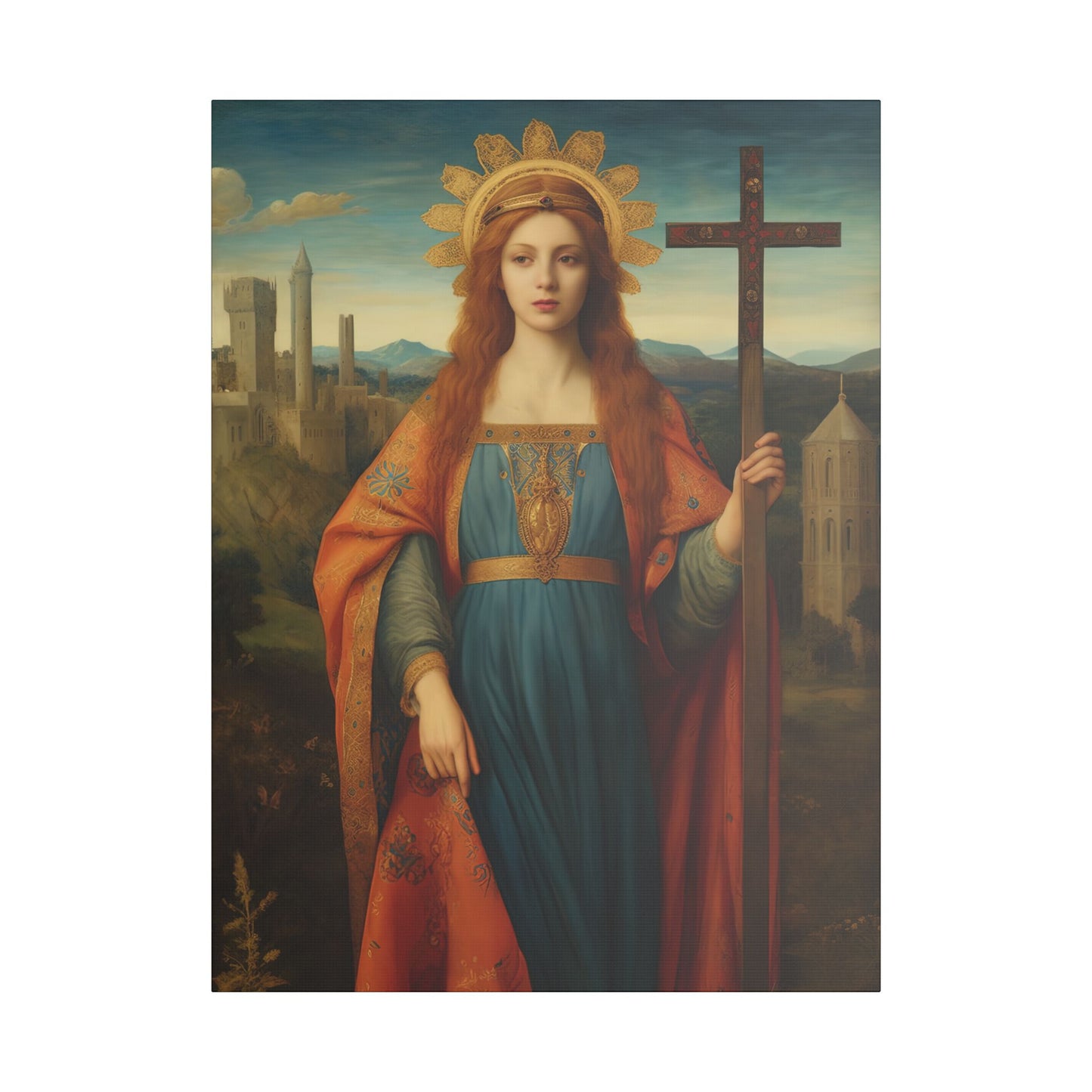 Saint Helena Canvas Print - Multiple Sizes - Catholic Home art - Museum Wrapped Canvas - Sanctified Souls Print