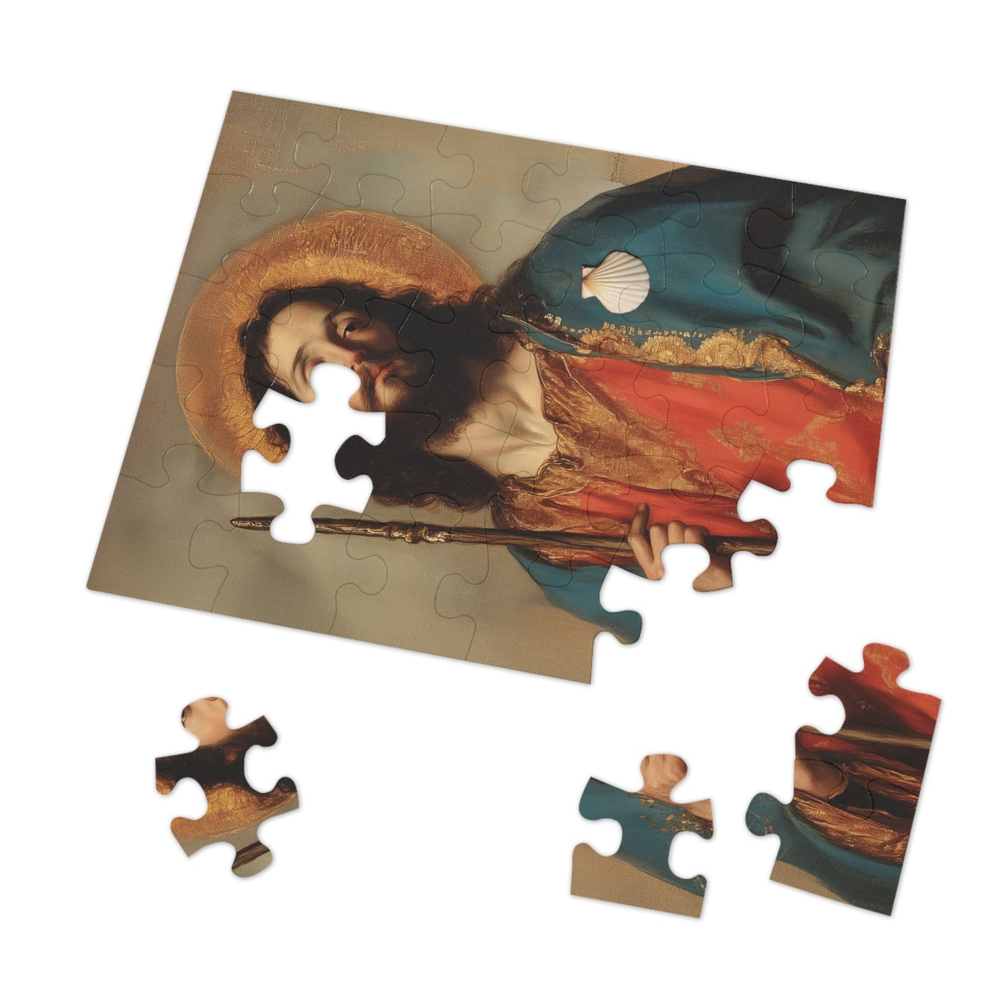 Saint James the Greater - Apostle  - Puzzle and Keepsake Tin - Religious (30, 110, 252, 500,1000) - Religious Puzzle - Gifts for Catholics