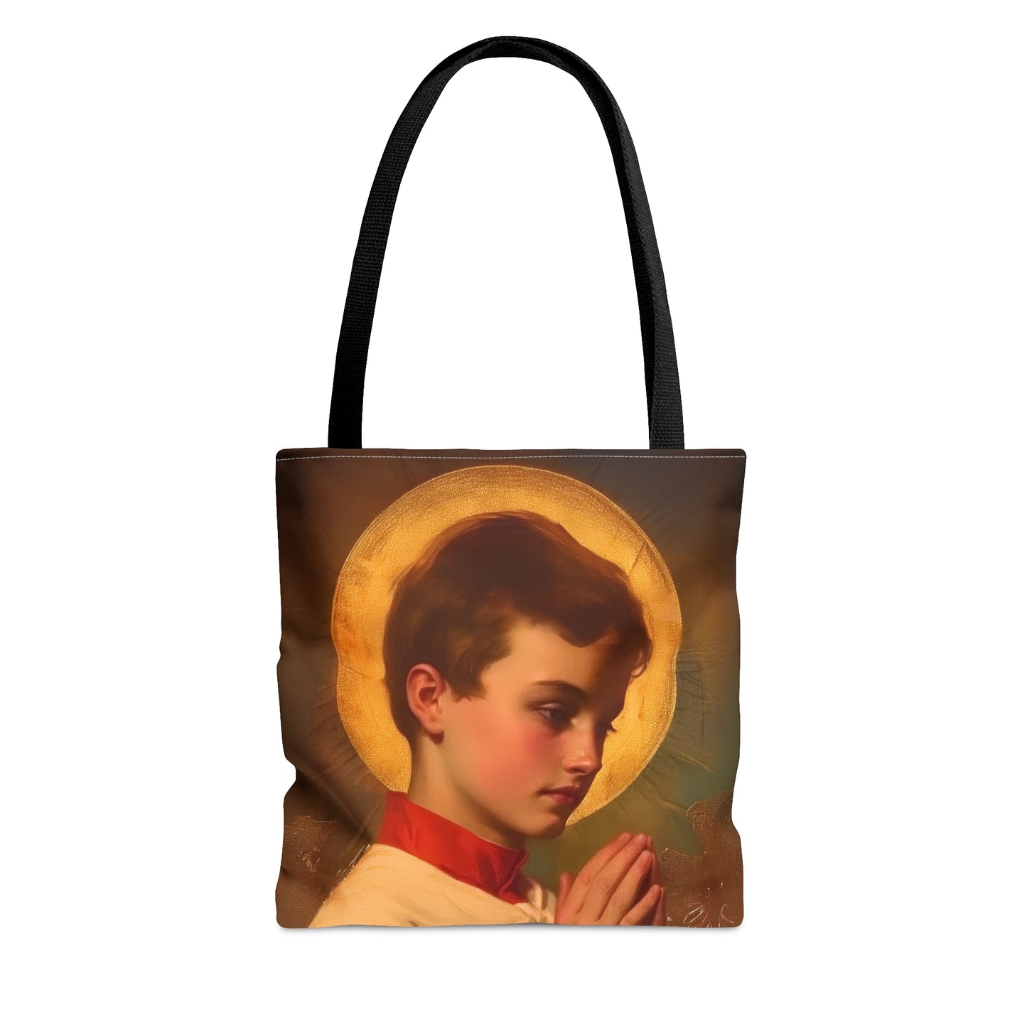 Saint Dominic Savio Tote Bag - Large Medium Small Faith Art Bag - Catholic Faith Purse - Religious - Prayer Bag - Devotional Purse