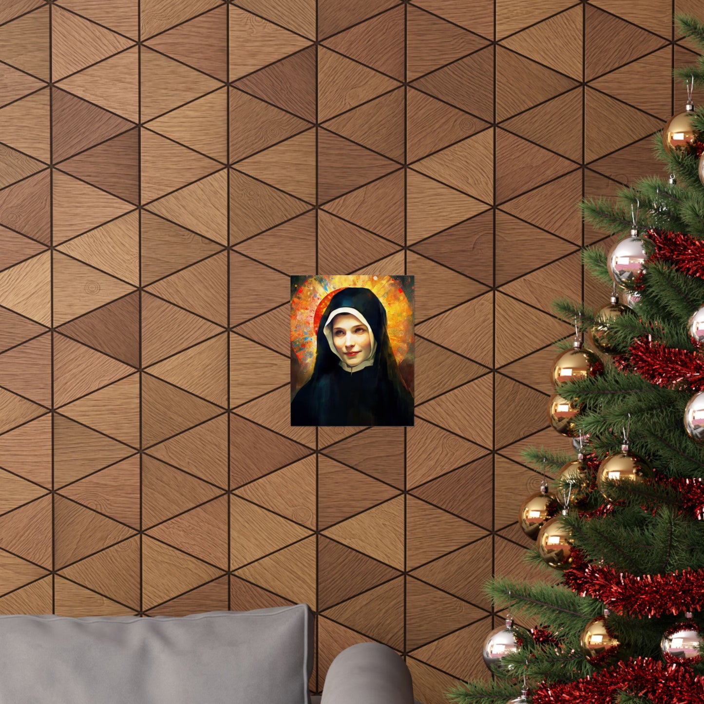 Saint Maria Faustina Kowalska Print - Sanctified Souls Print - Multiple Sizes - Premium Matte Vertical Posters