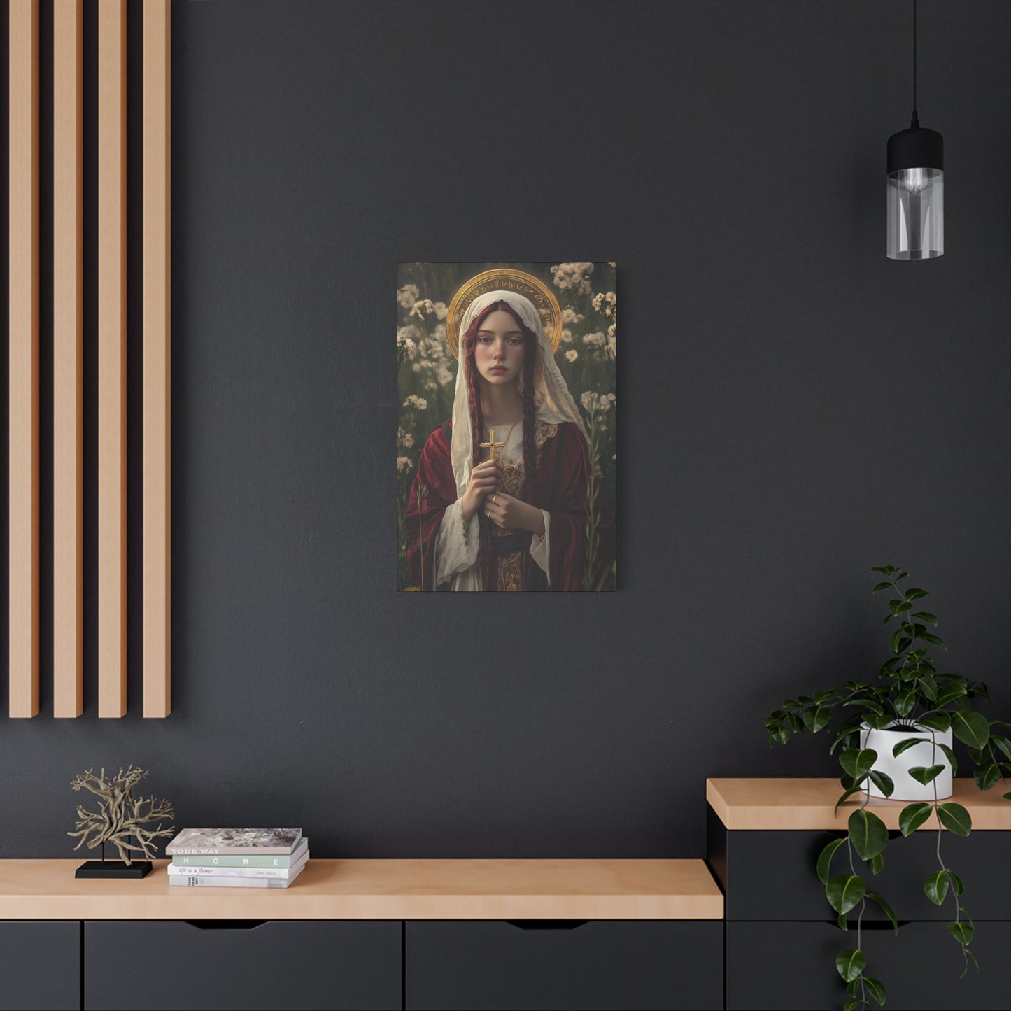 Saint Hilaria - Gallery Wrapped Canvas - Print - Religious Art for your Home - Catholic Art